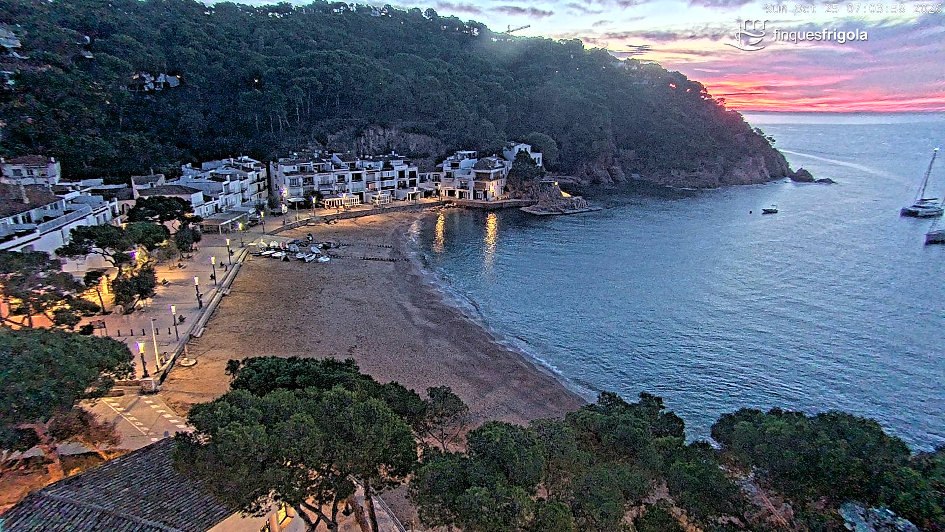Webcam de Tamariu playa