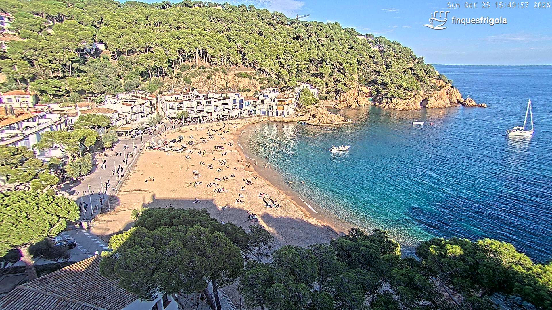 Webcam de Tamariu playa