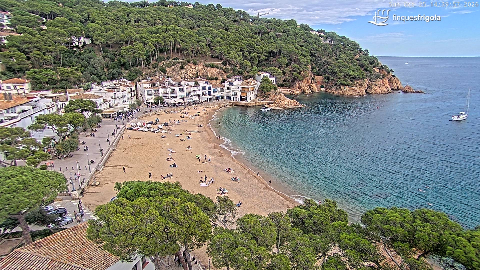 Webcam de Tamariu playa