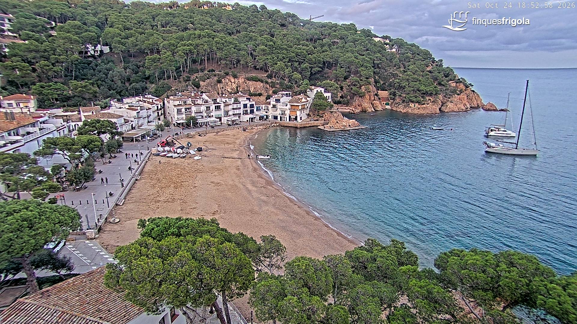 Webcam de Tamariu playa