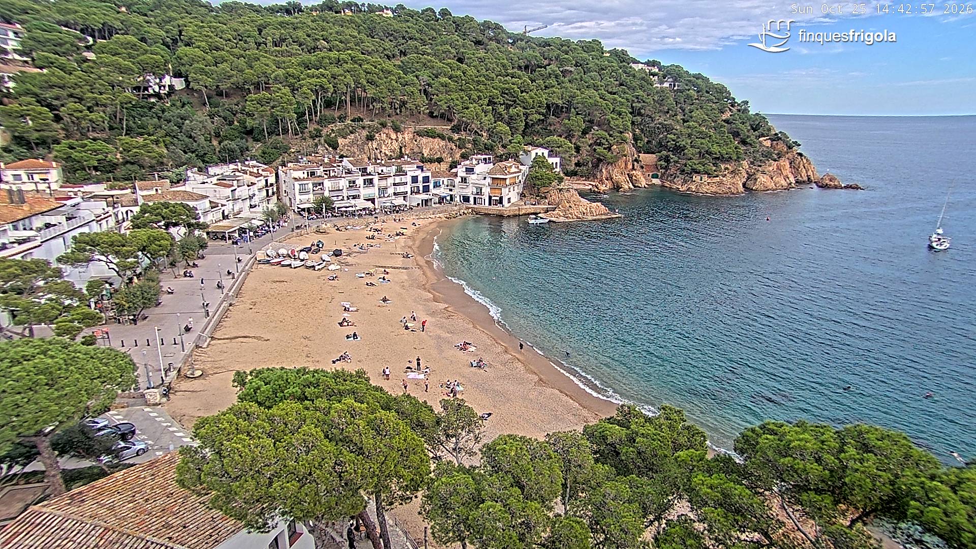 Webcam de Tamariu playa