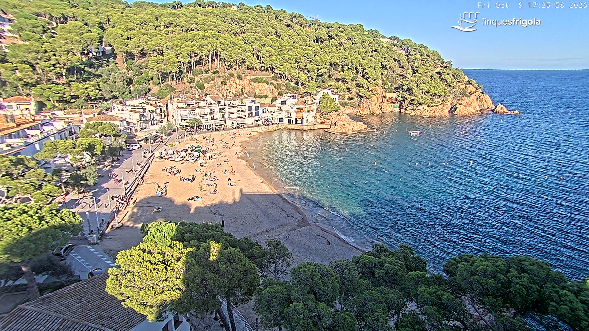 Webcam de Tamariu playa