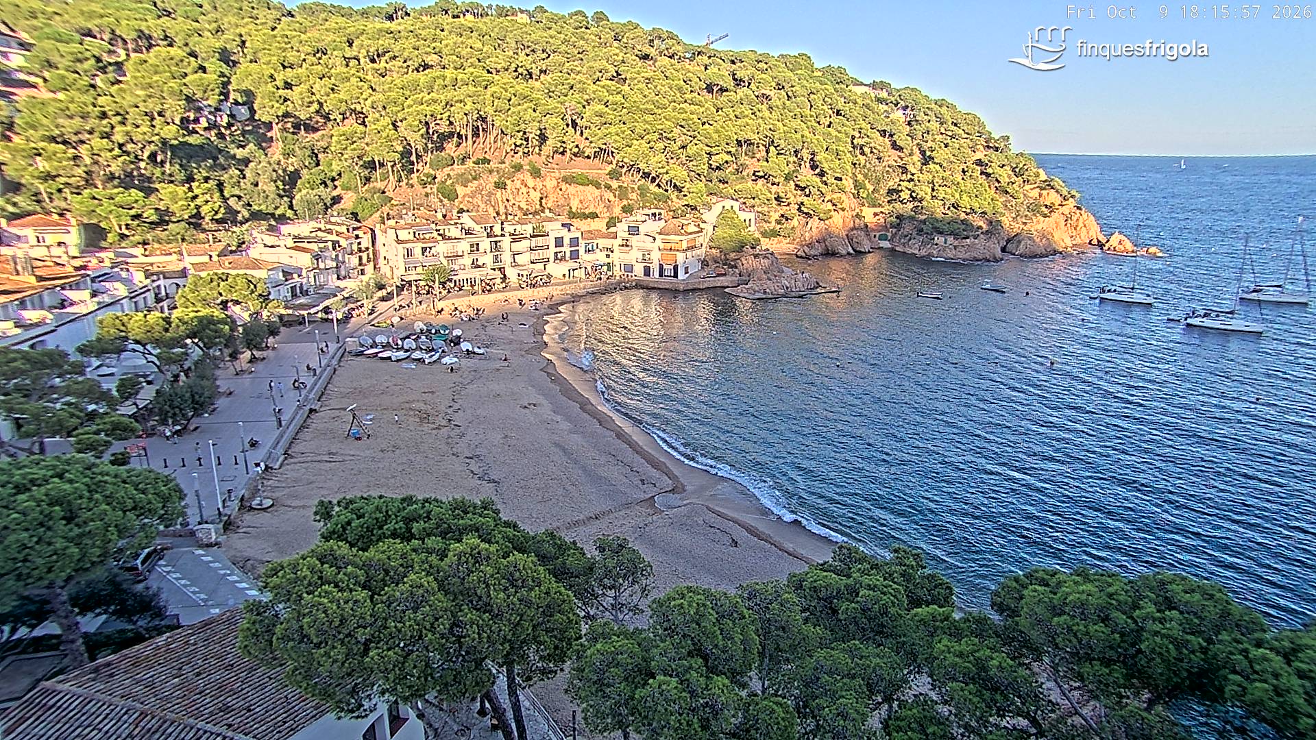 Webcam de Tamariu playa