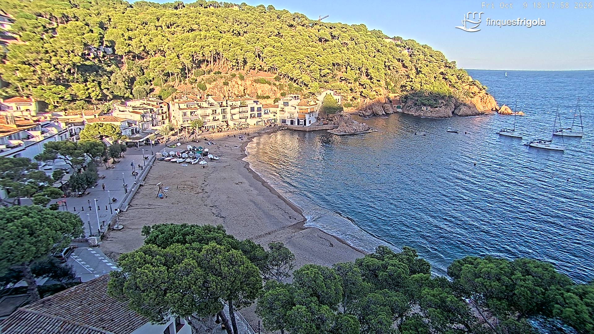 Webcam de Tamariu playa
