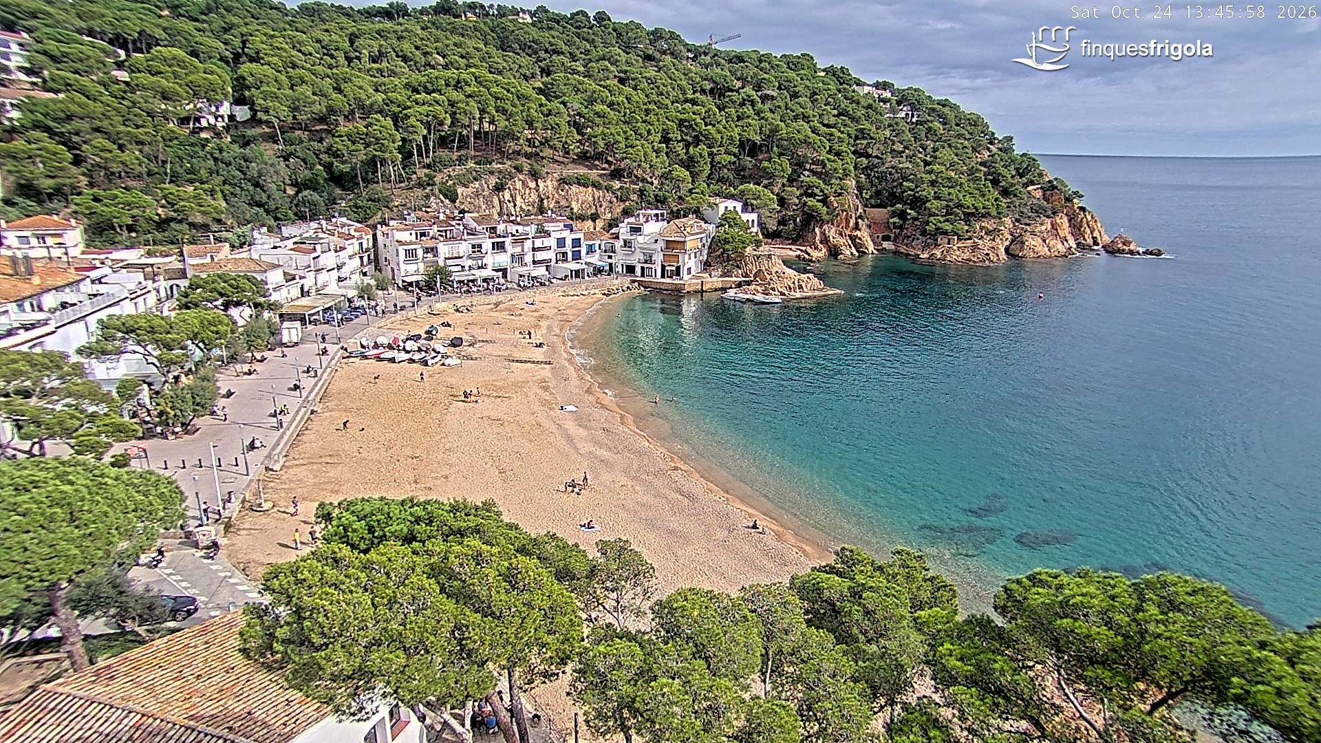 Webcam de Tamariu playa