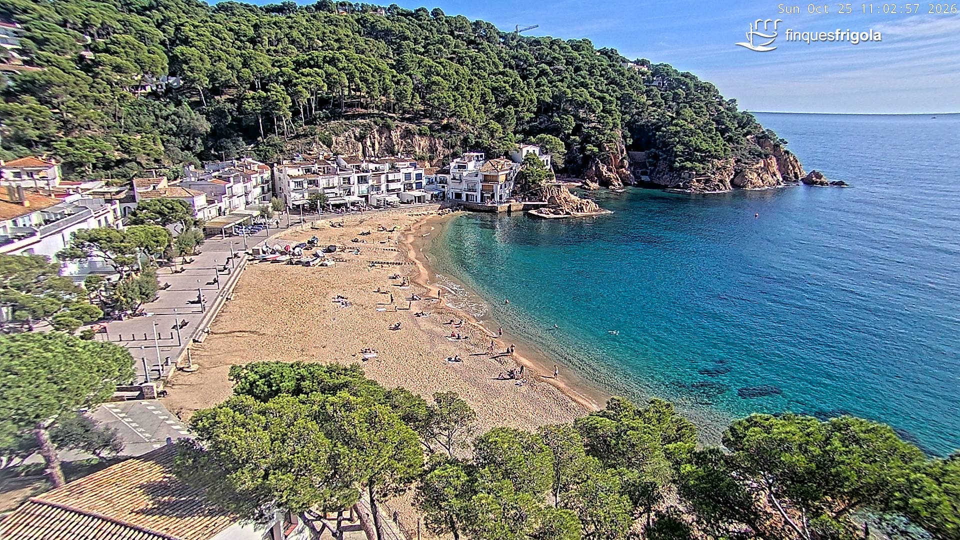 Webcam de Tamariu playa