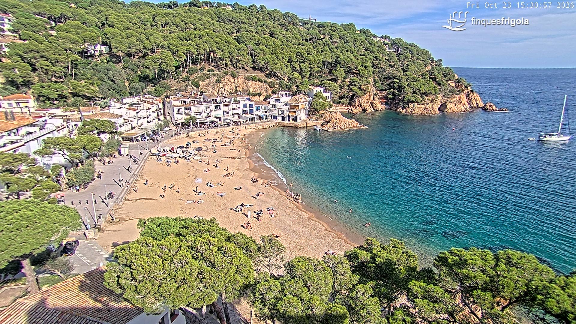 Webcam de Tamariu playa