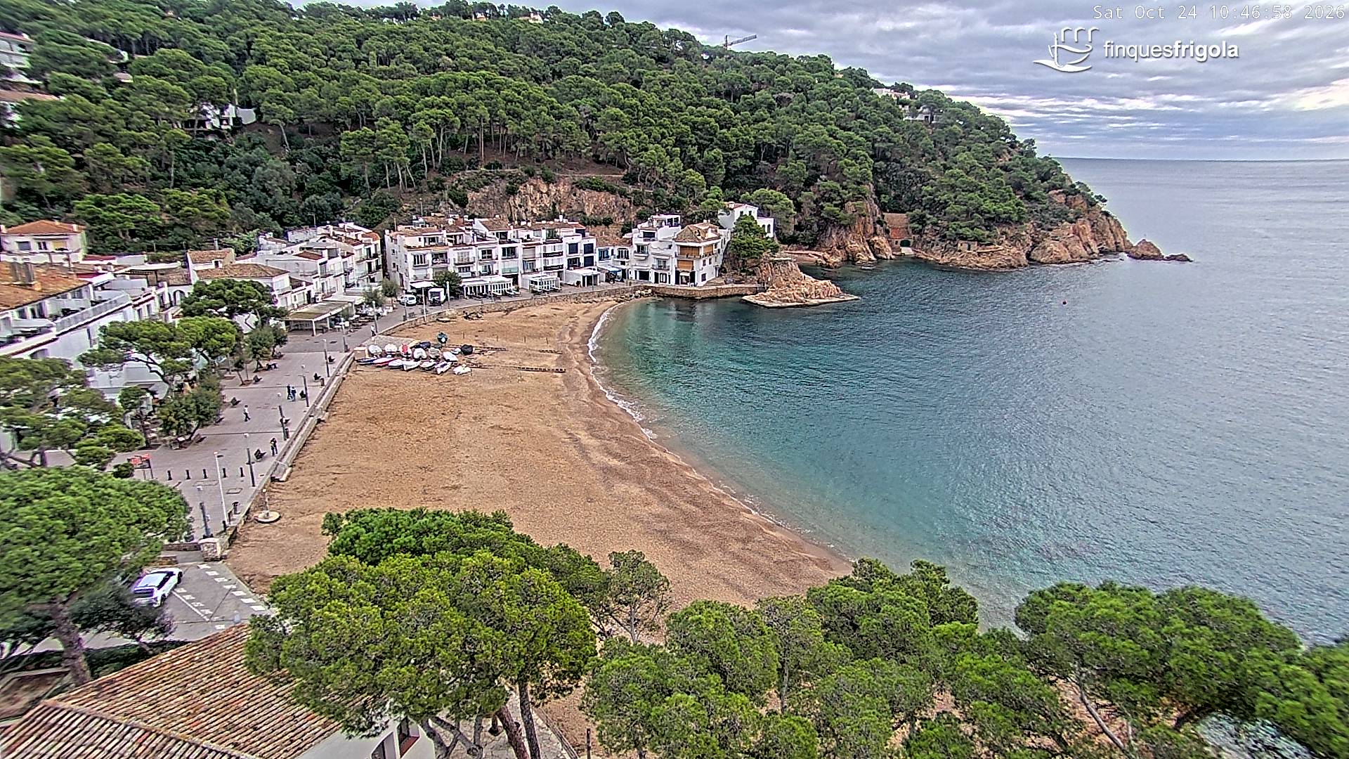 Webcam de Tamariu playa