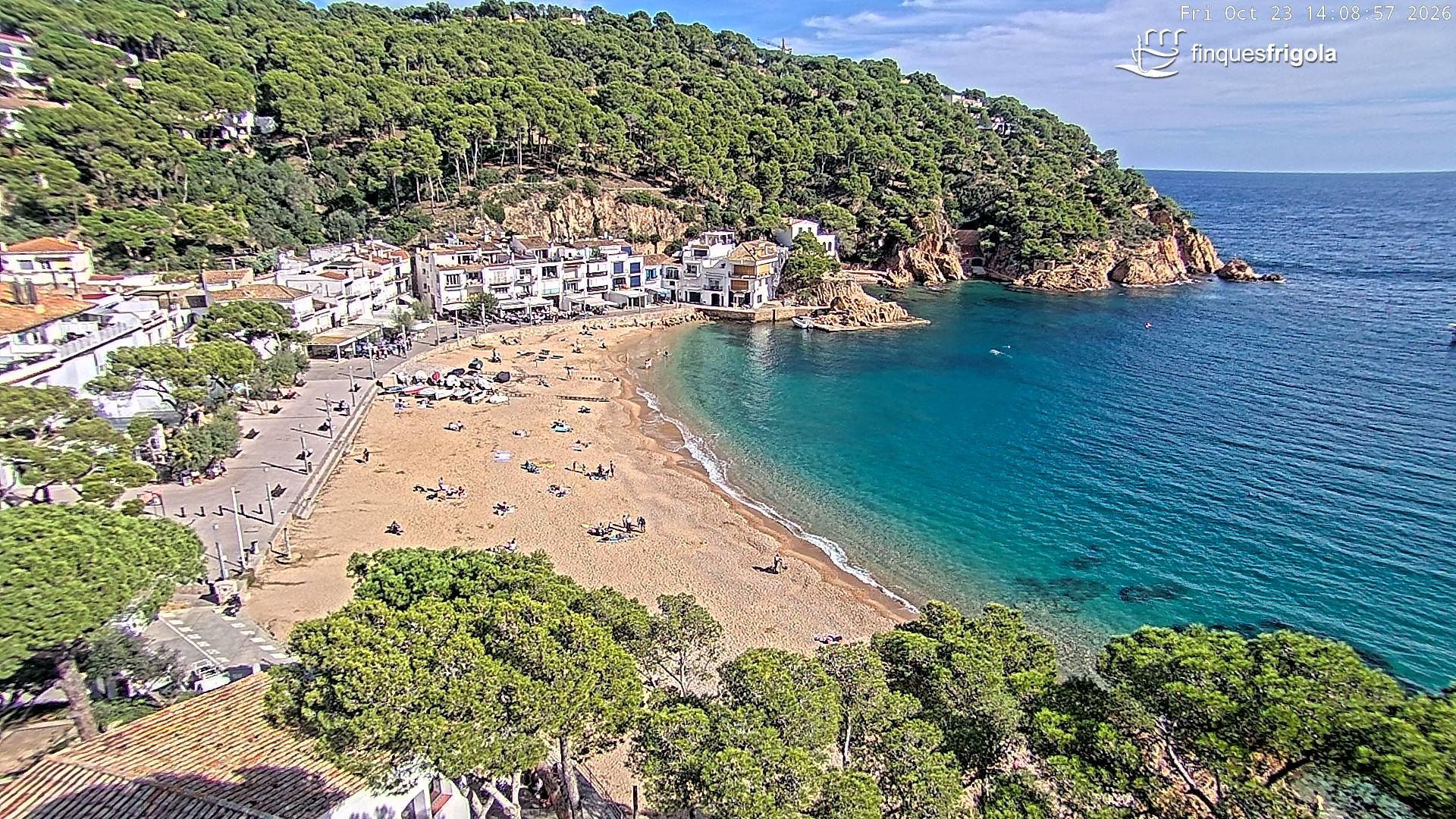 Webcam de Tamariu playa