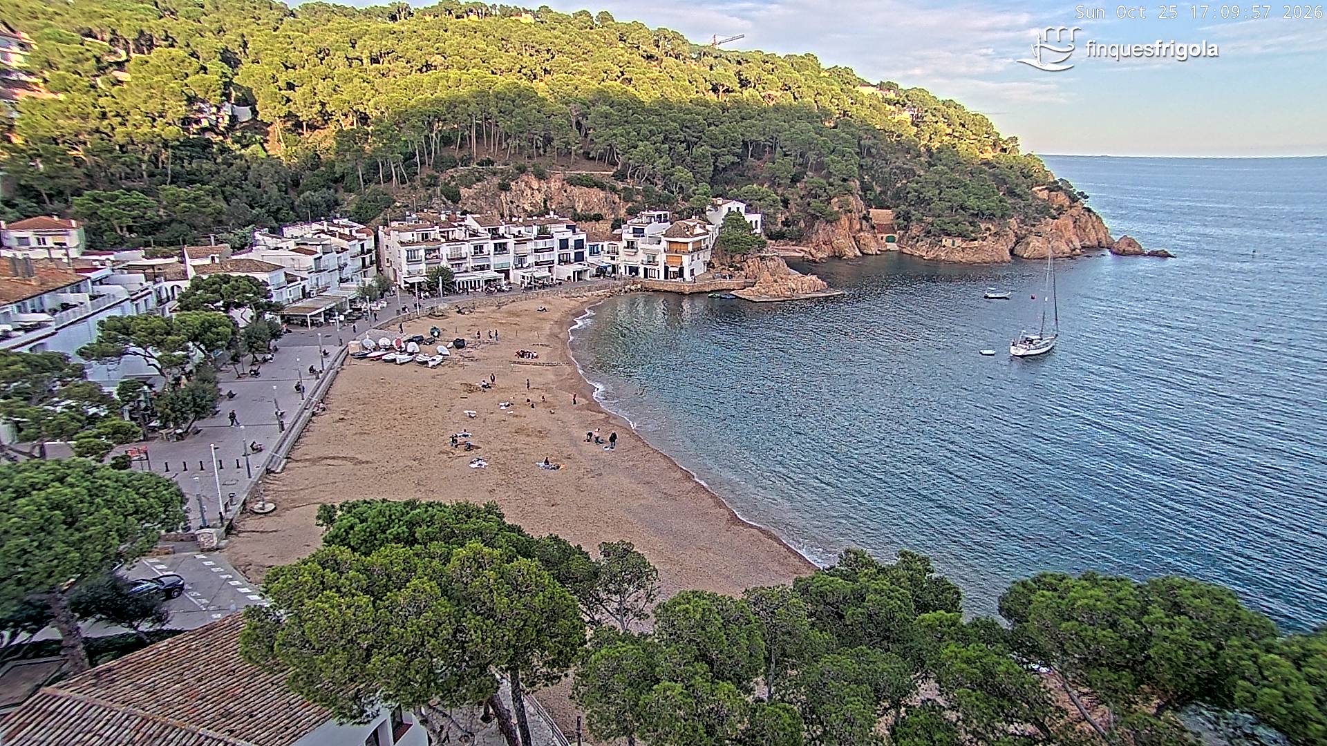 Webcam de Tamariu playa