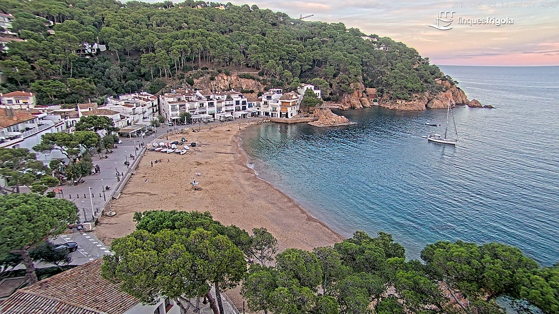 Webcam de Tamariu playa