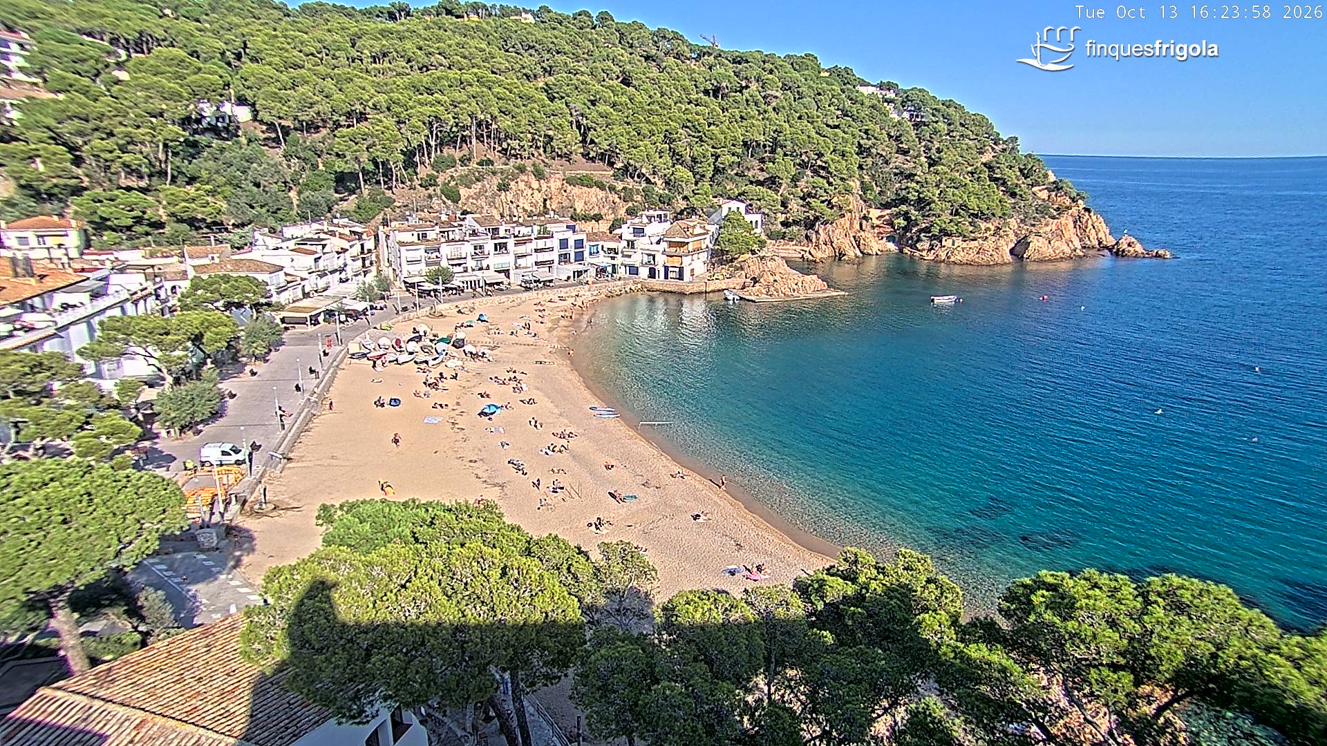 Webcam de Tamariu playa