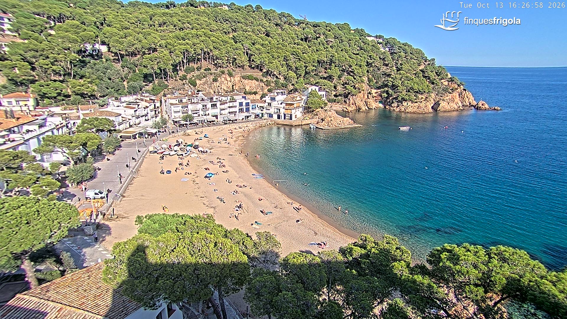 Webcam de Tamariu playa