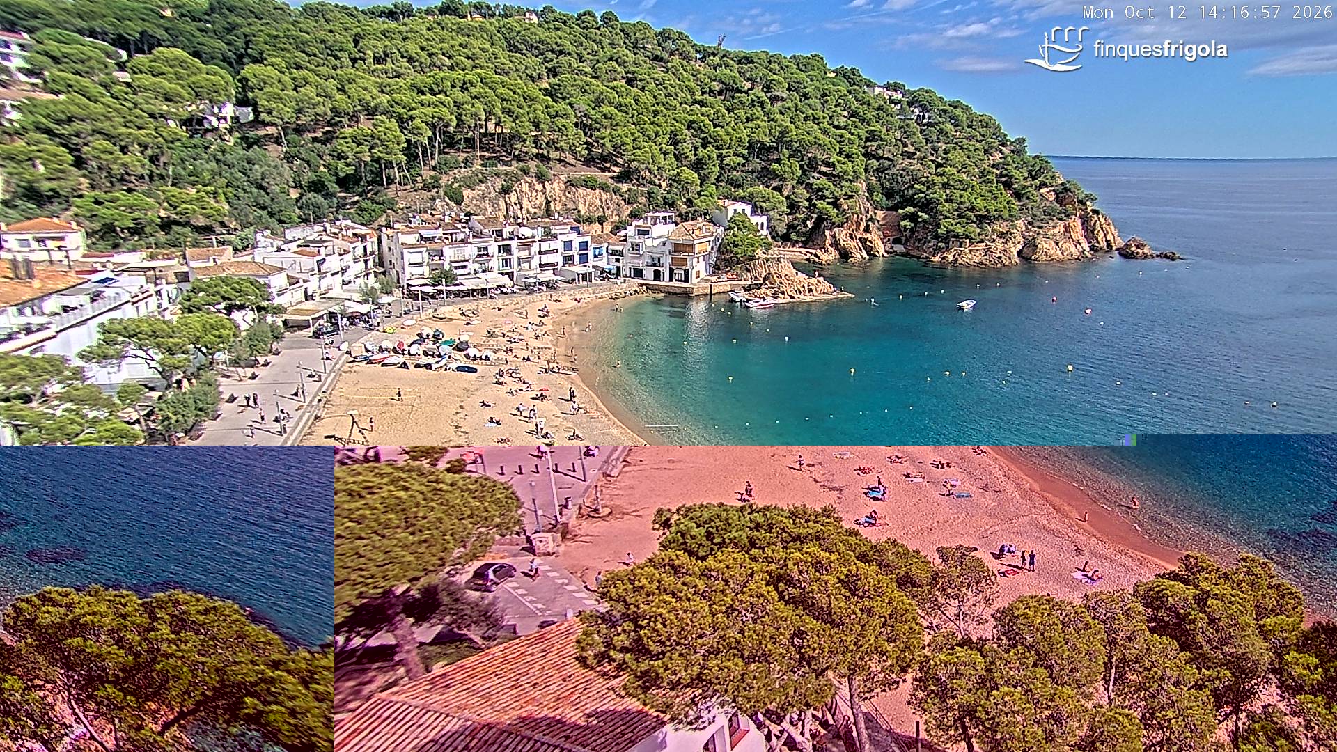 Webcam de Tamariu playa