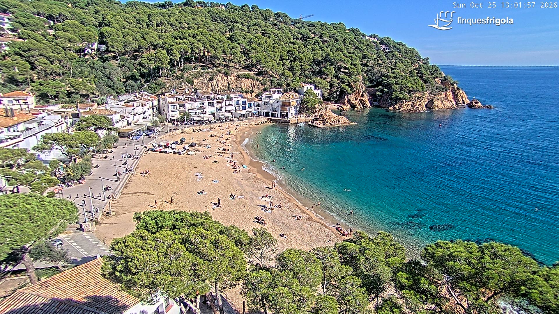 Webcam de Tamariu playa