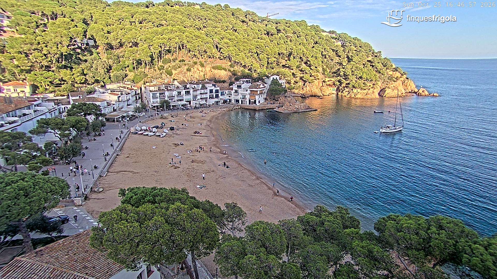 Webcam de Tamariu playa