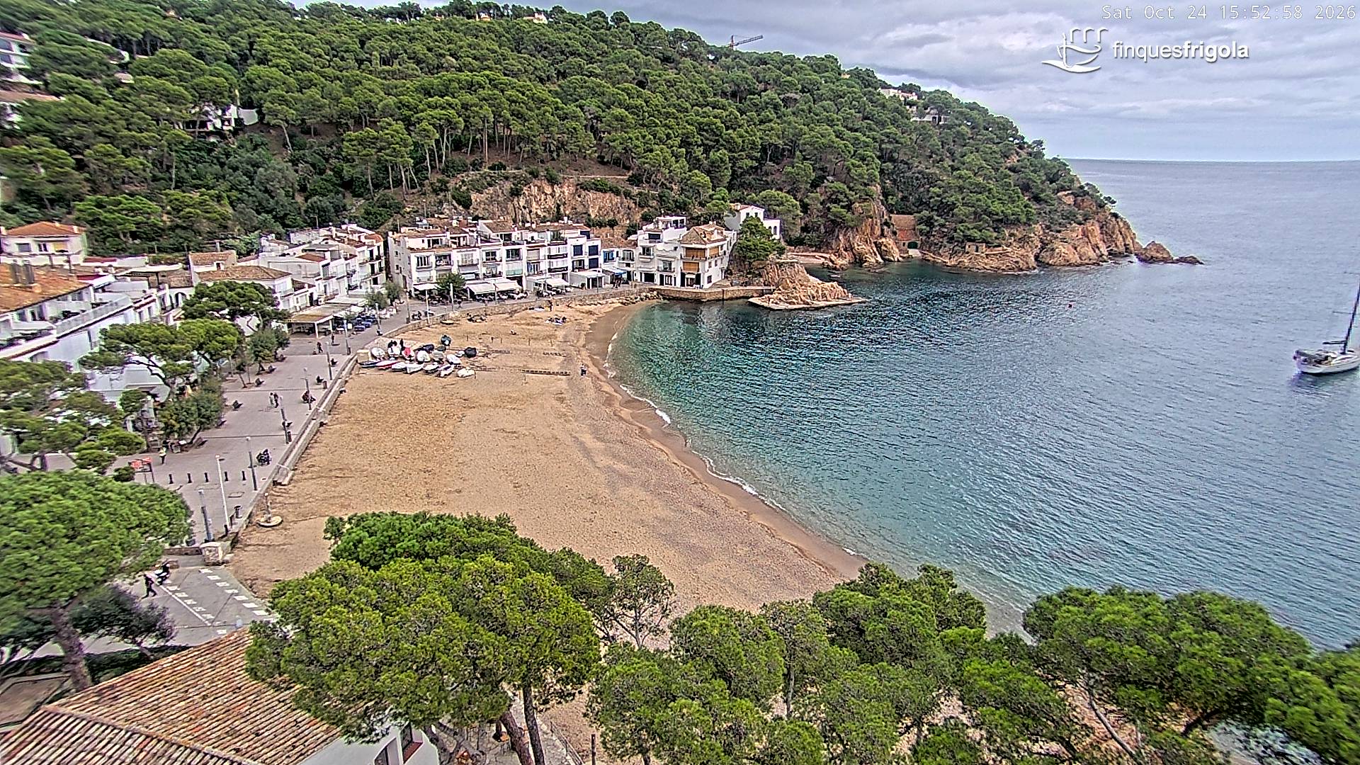 Webcam de Tamariu playa