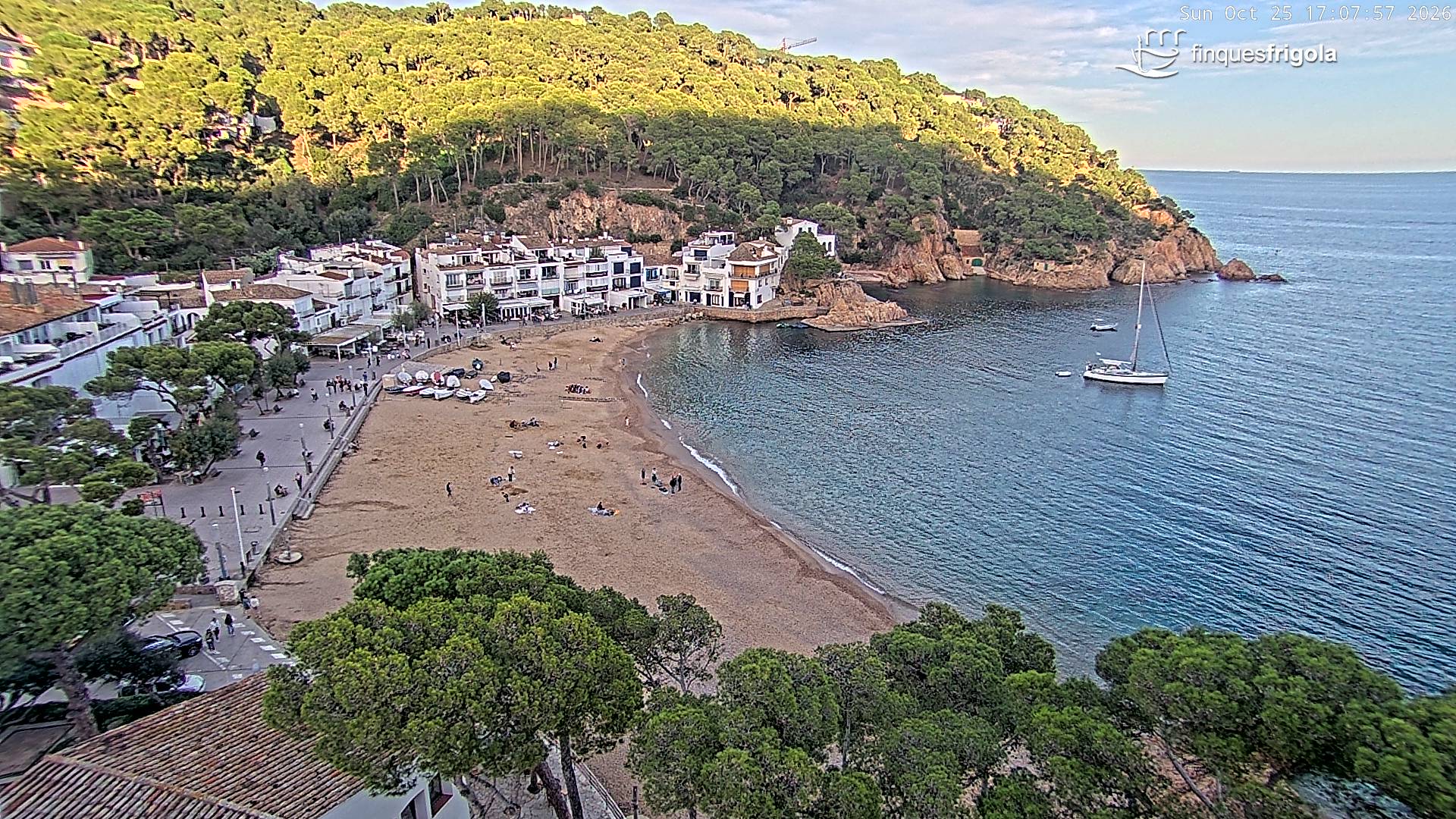 Webcam de Tamariu playa