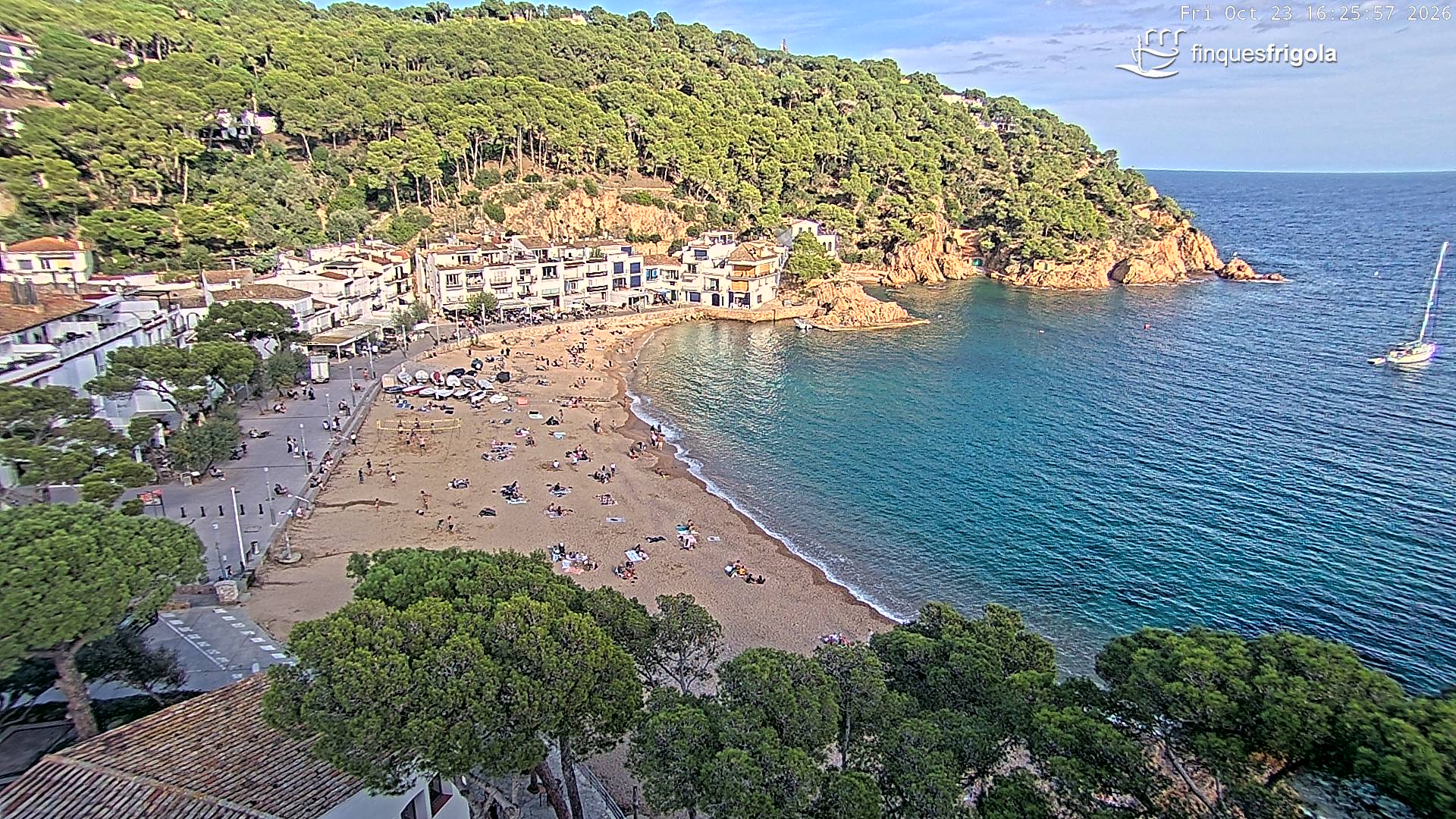 Webcam de Tamariu playa