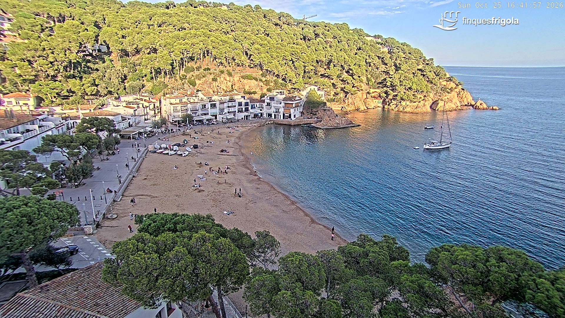 Webcam de Tamariu playa