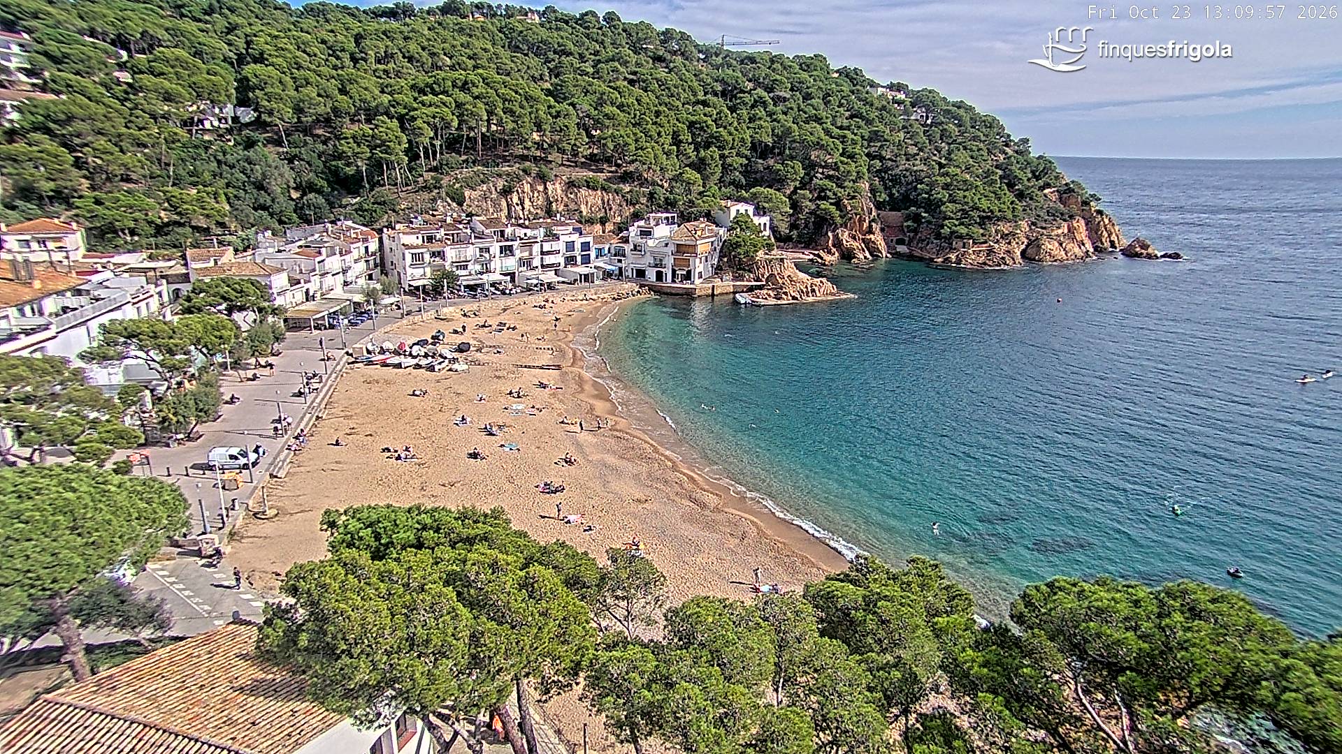 Webcam de Tamariu playa