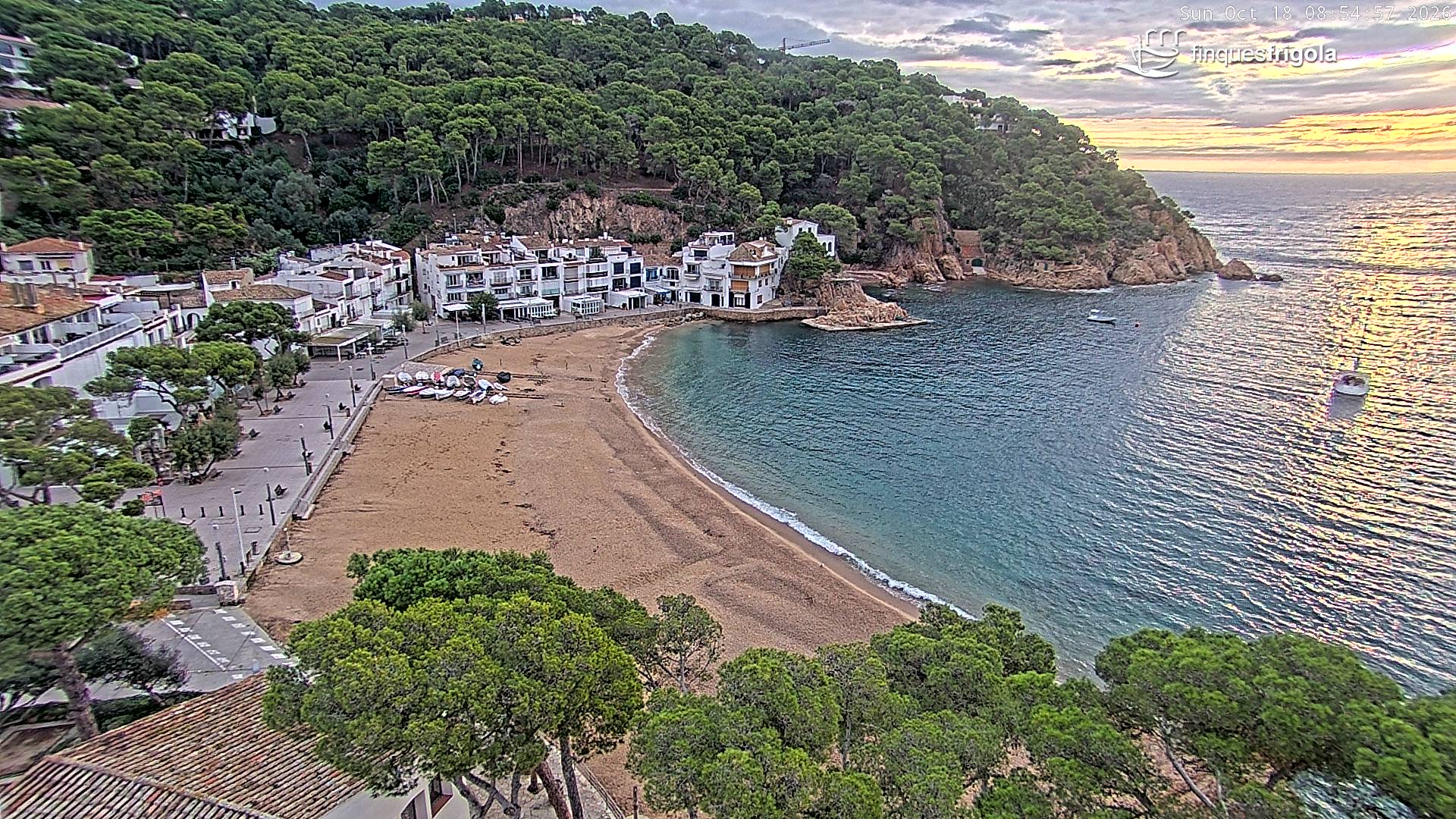 Webcam de Tamariu playa