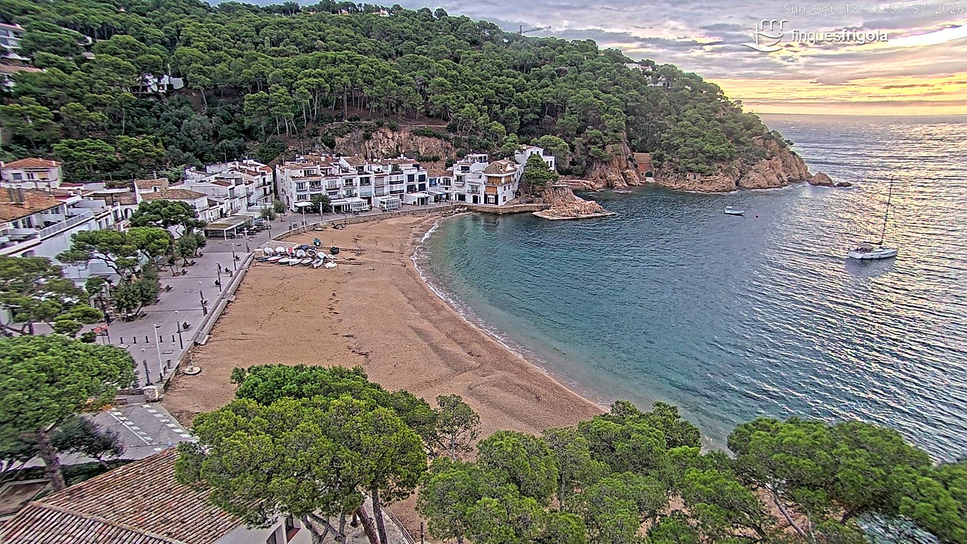 Webcam de Tamariu playa