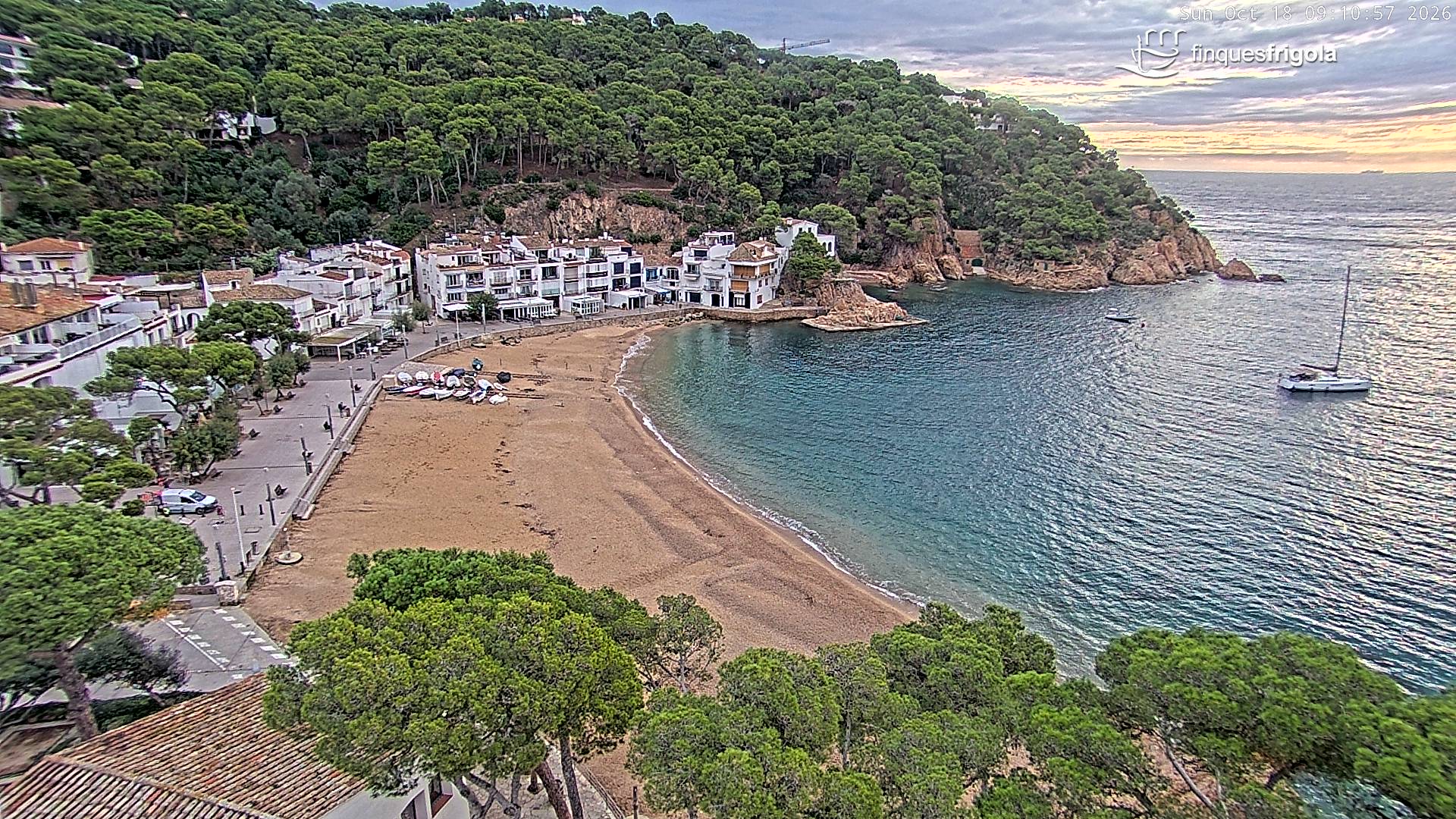 Webcam de Tamariu playa