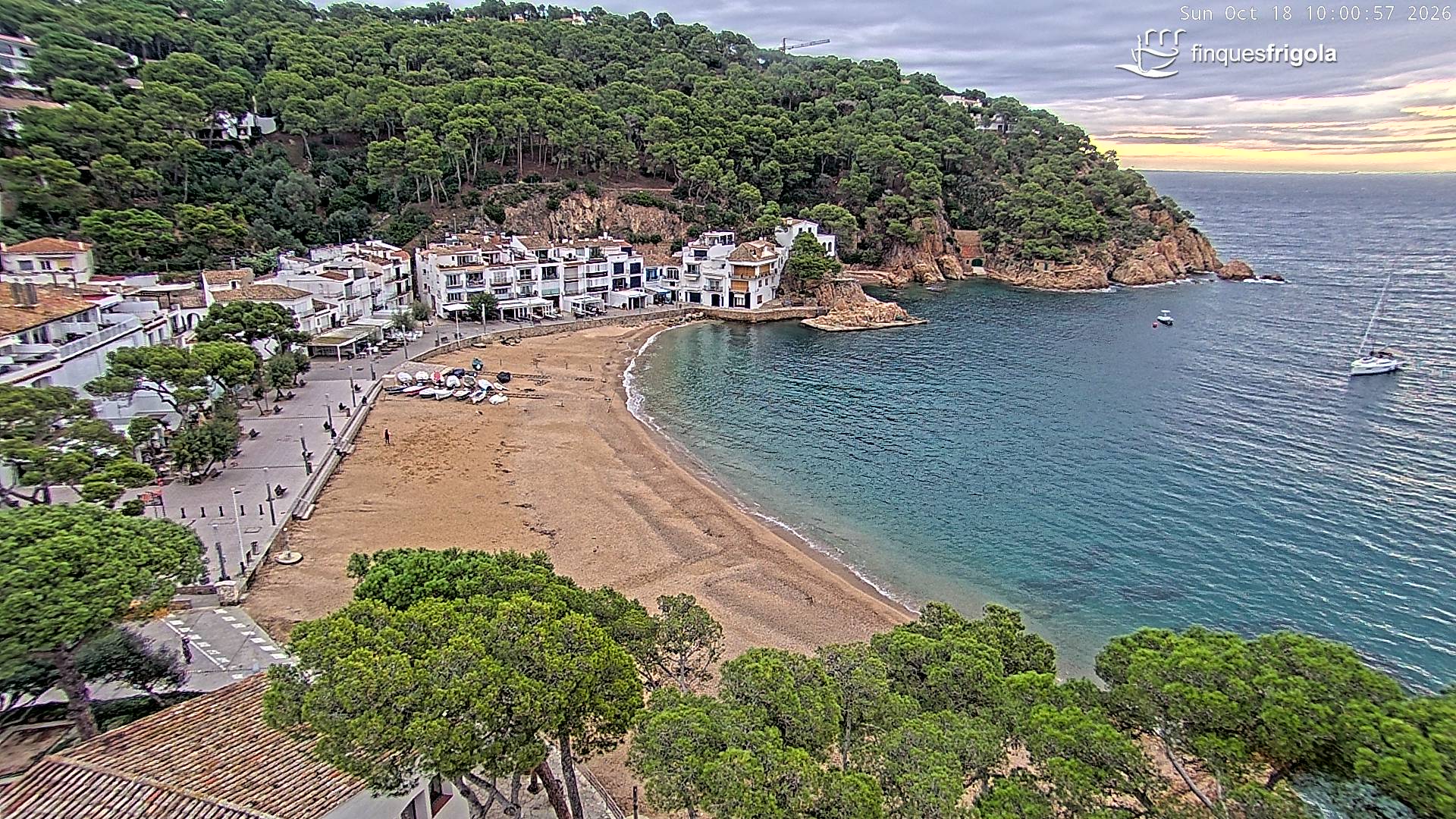 Webcam de Tamariu playa