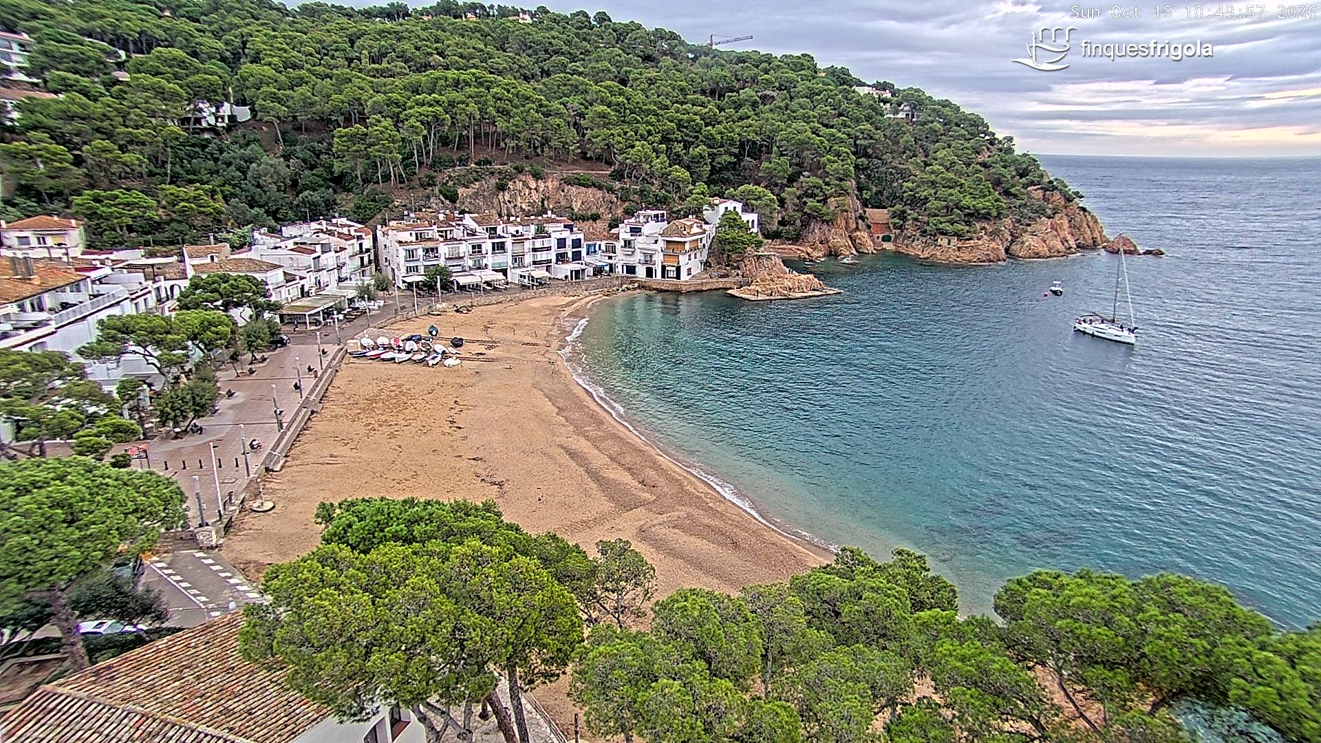 Webcam de Tamariu playa