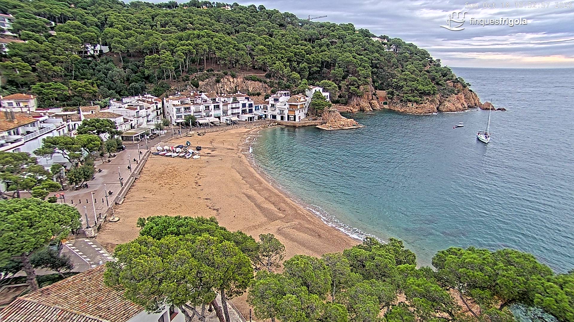 Webcam de Tamariu playa