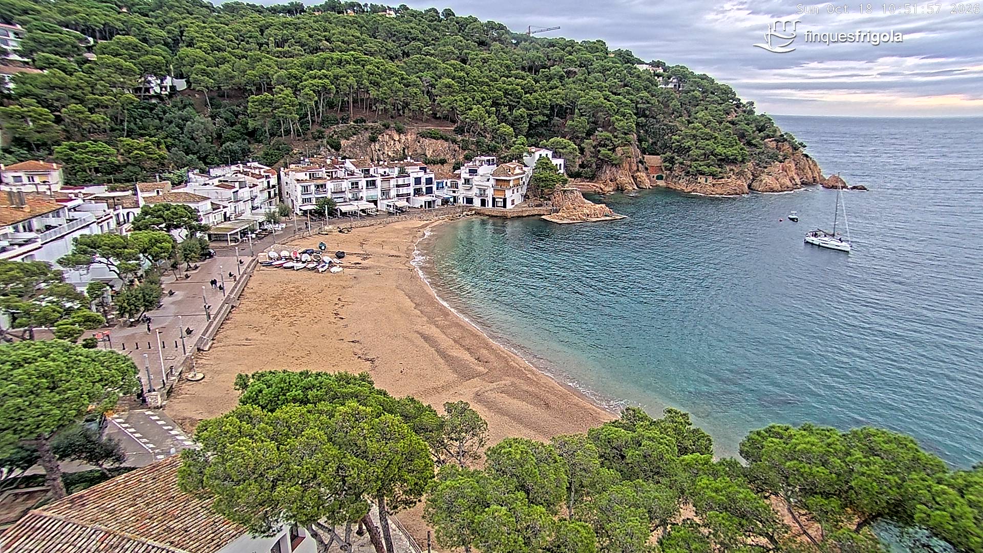 Webcam de Tamariu playa