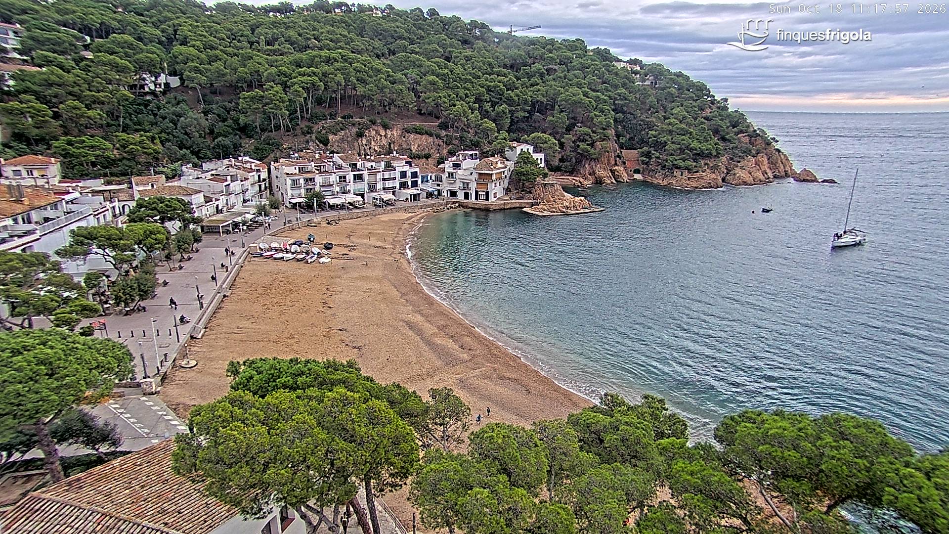 Webcam de Tamariu playa