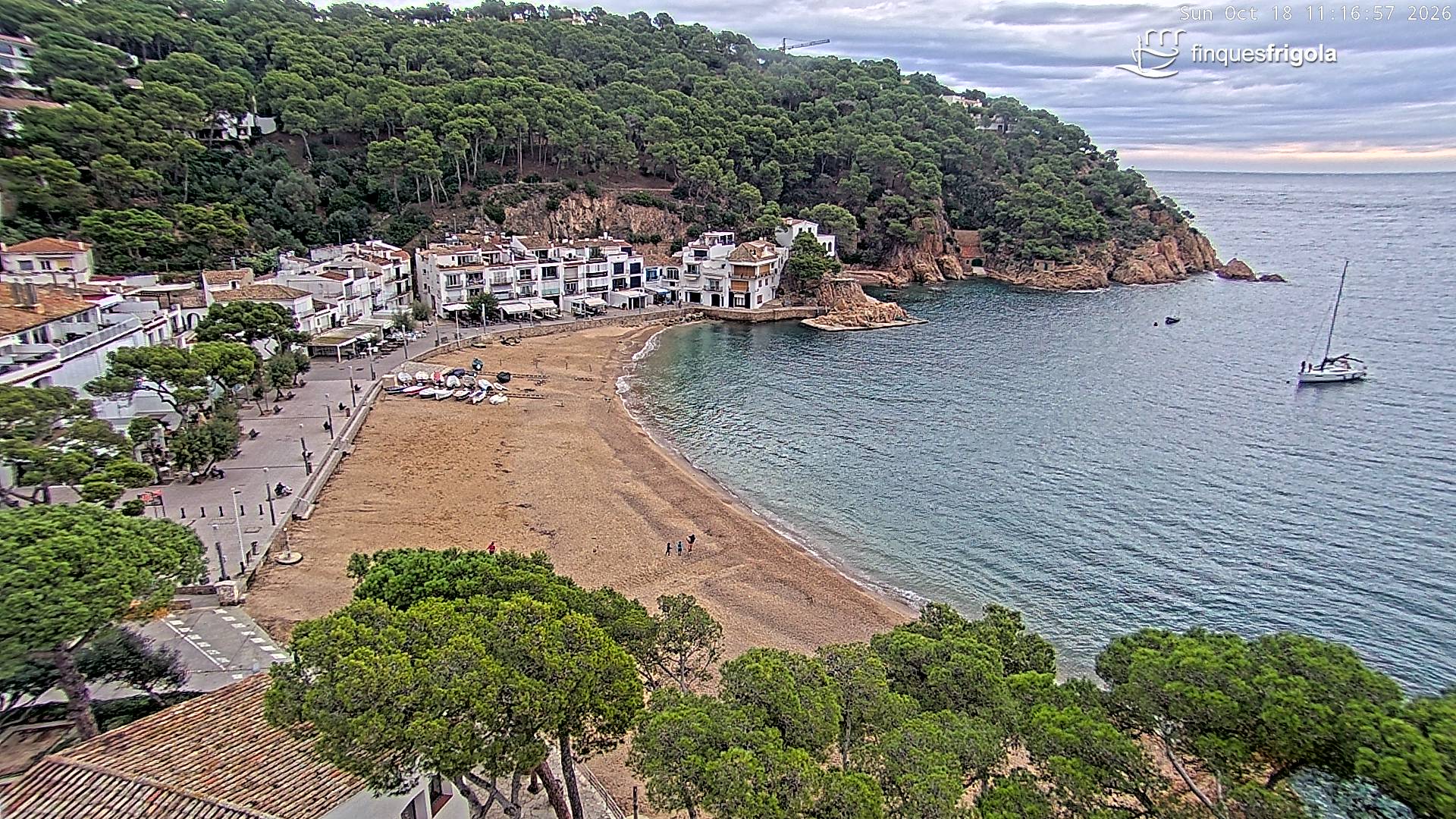 Webcam de Tamariu playa
