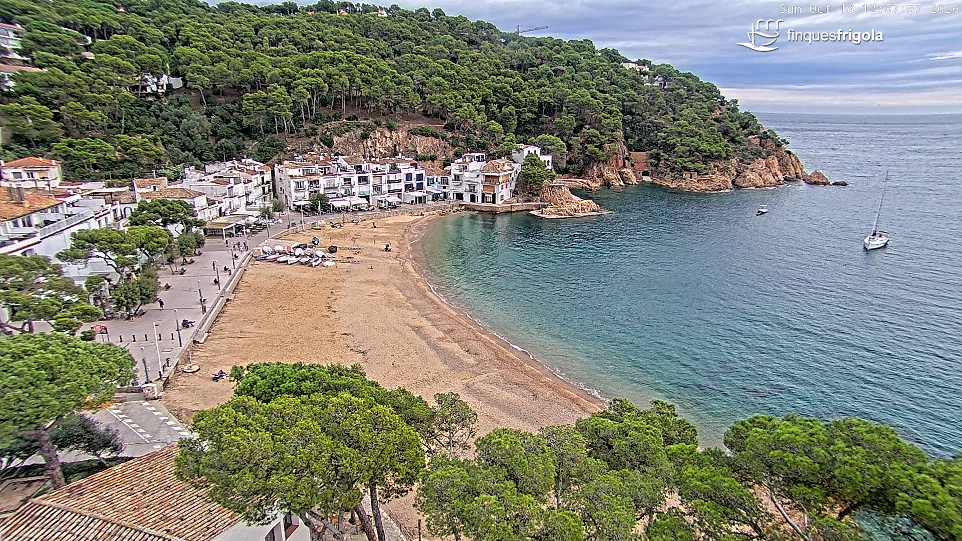 Webcam de Tamariu playa