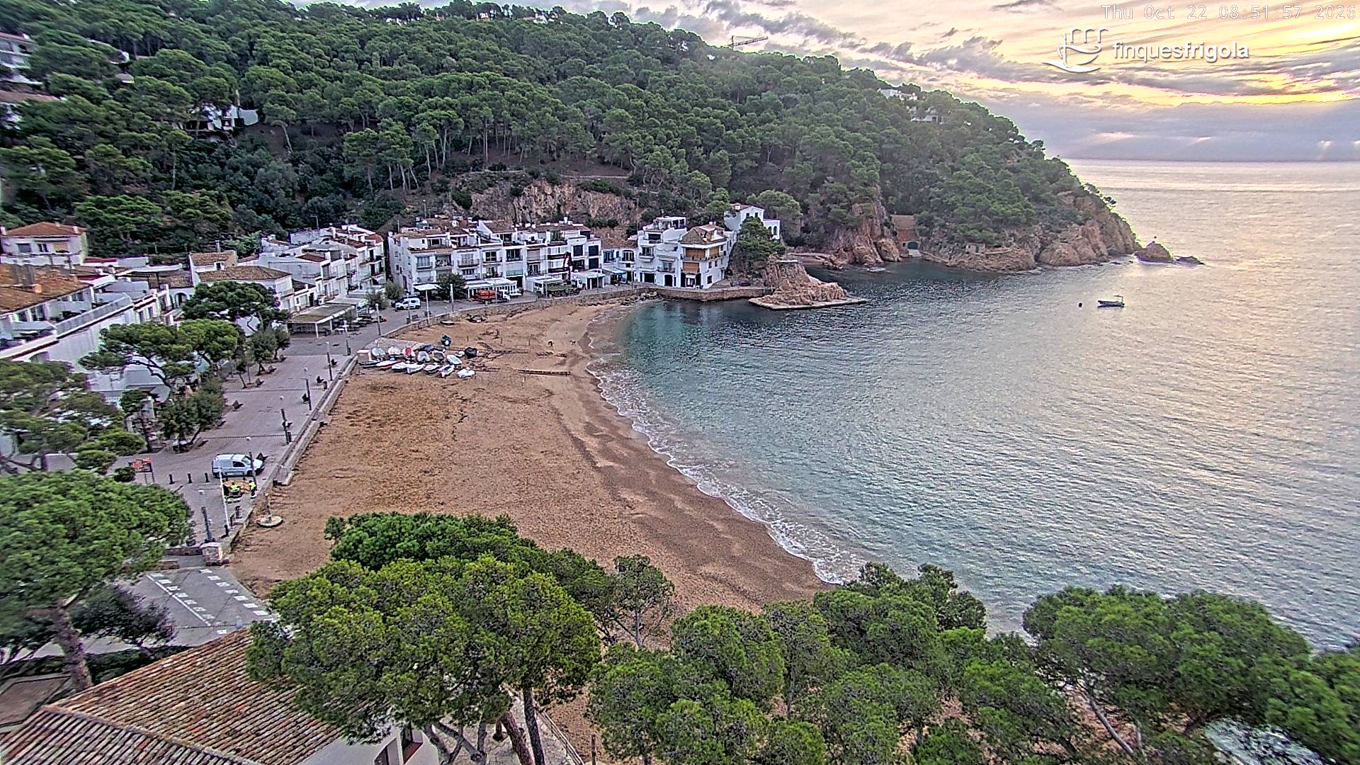 Webcam de Tamariu playa