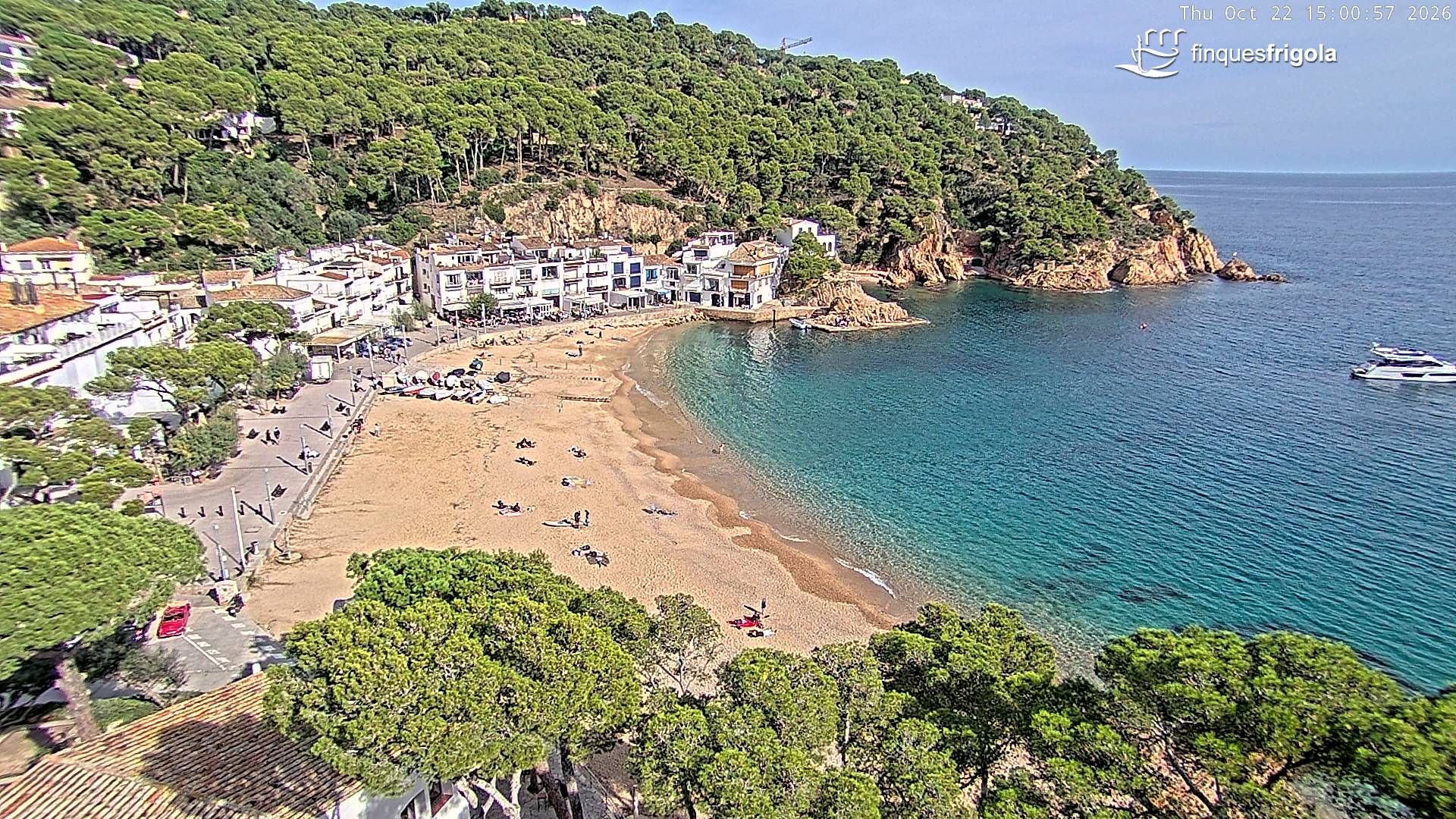 Webcam de Tamariu playa