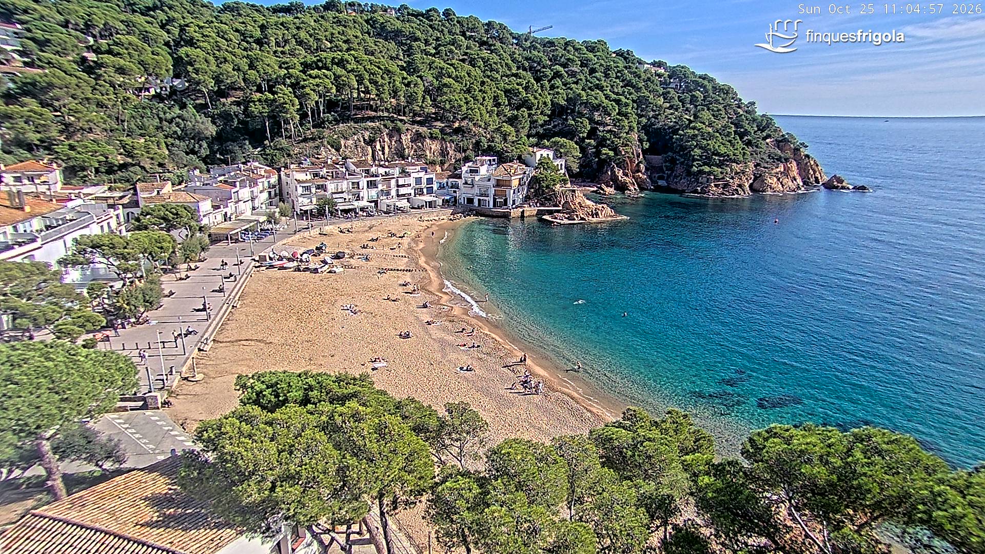 Webcam de Tamariu playa