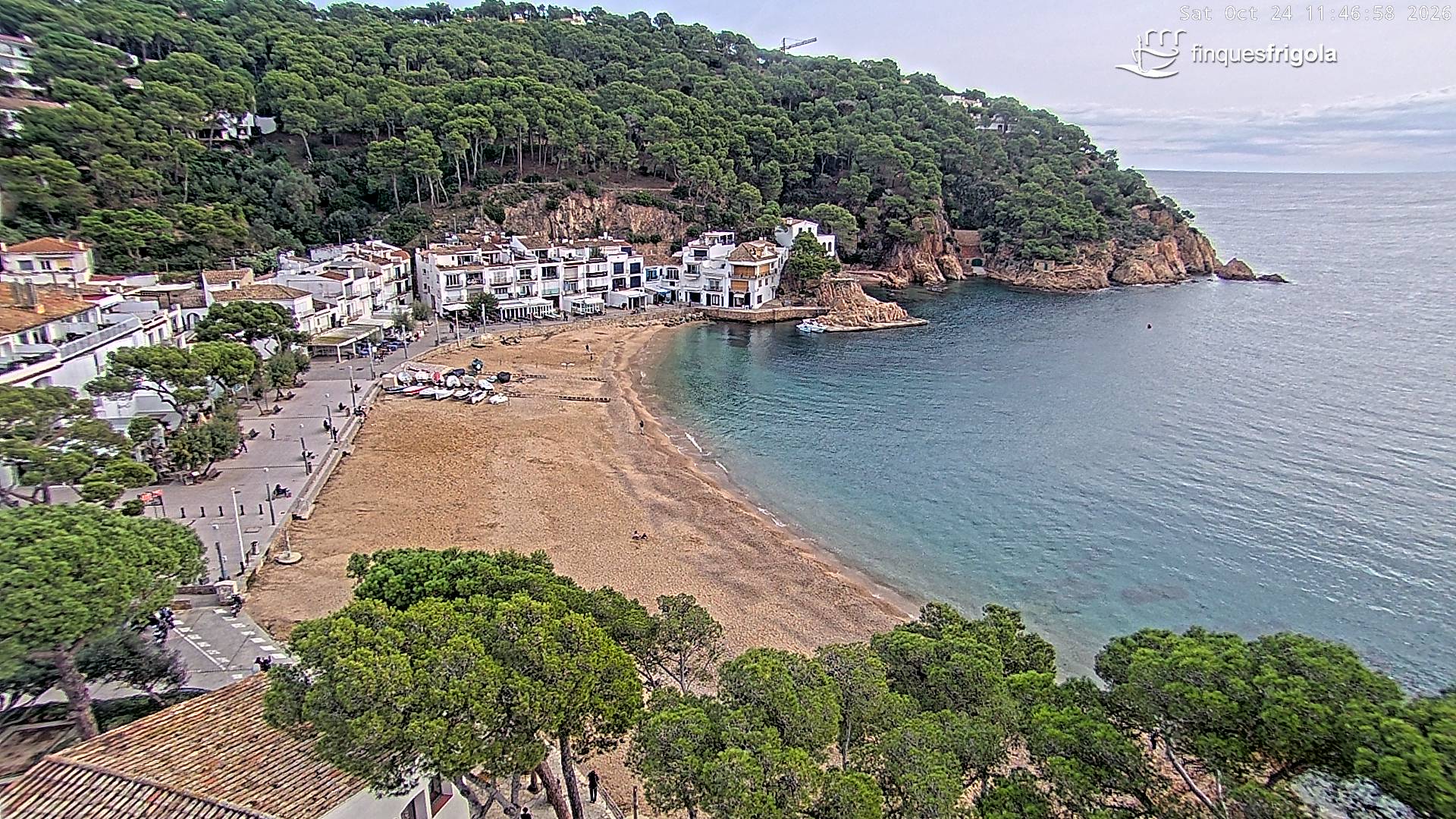 Webcam de Tamariu playa