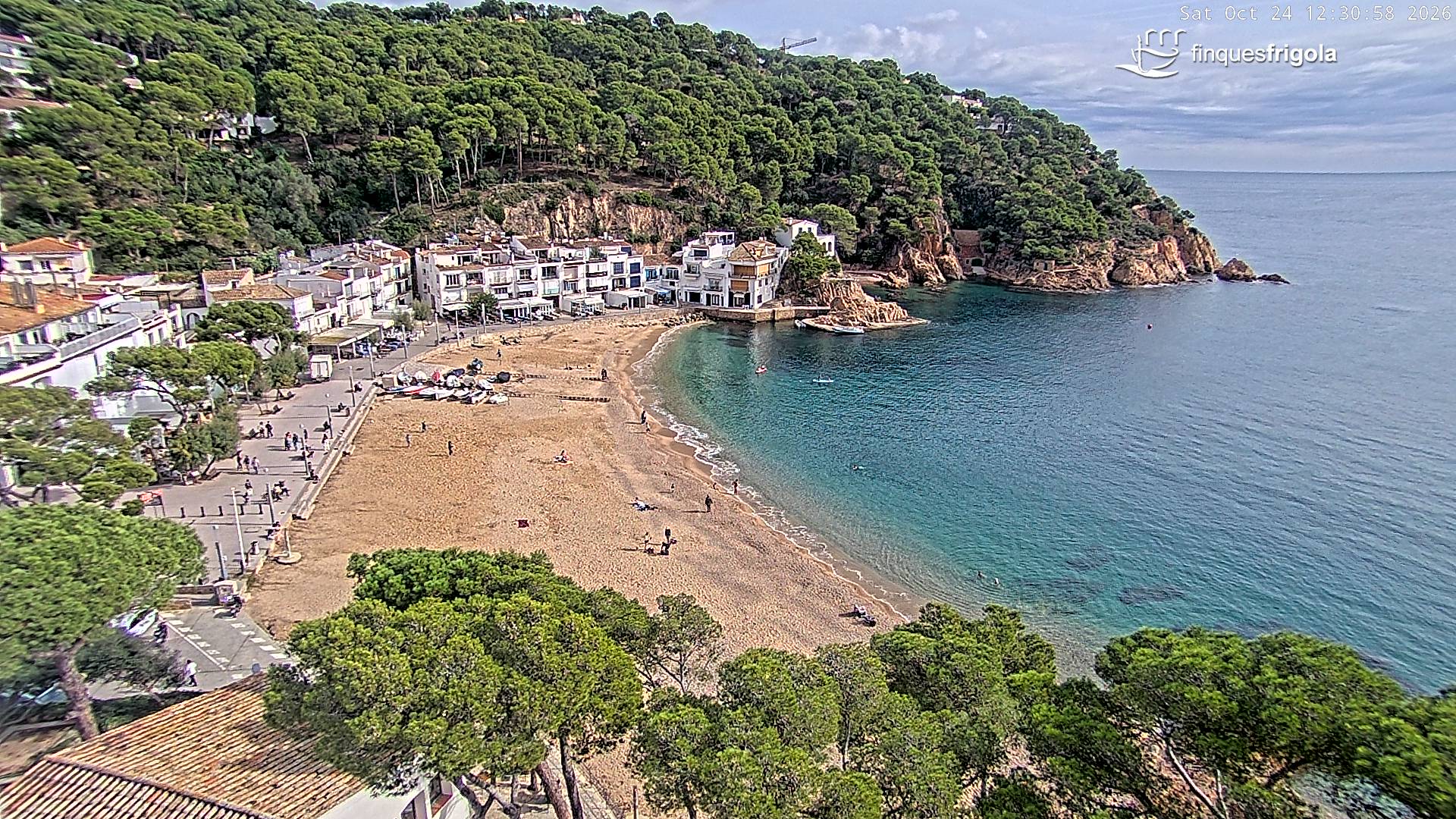 Webcam de Tamariu playa
