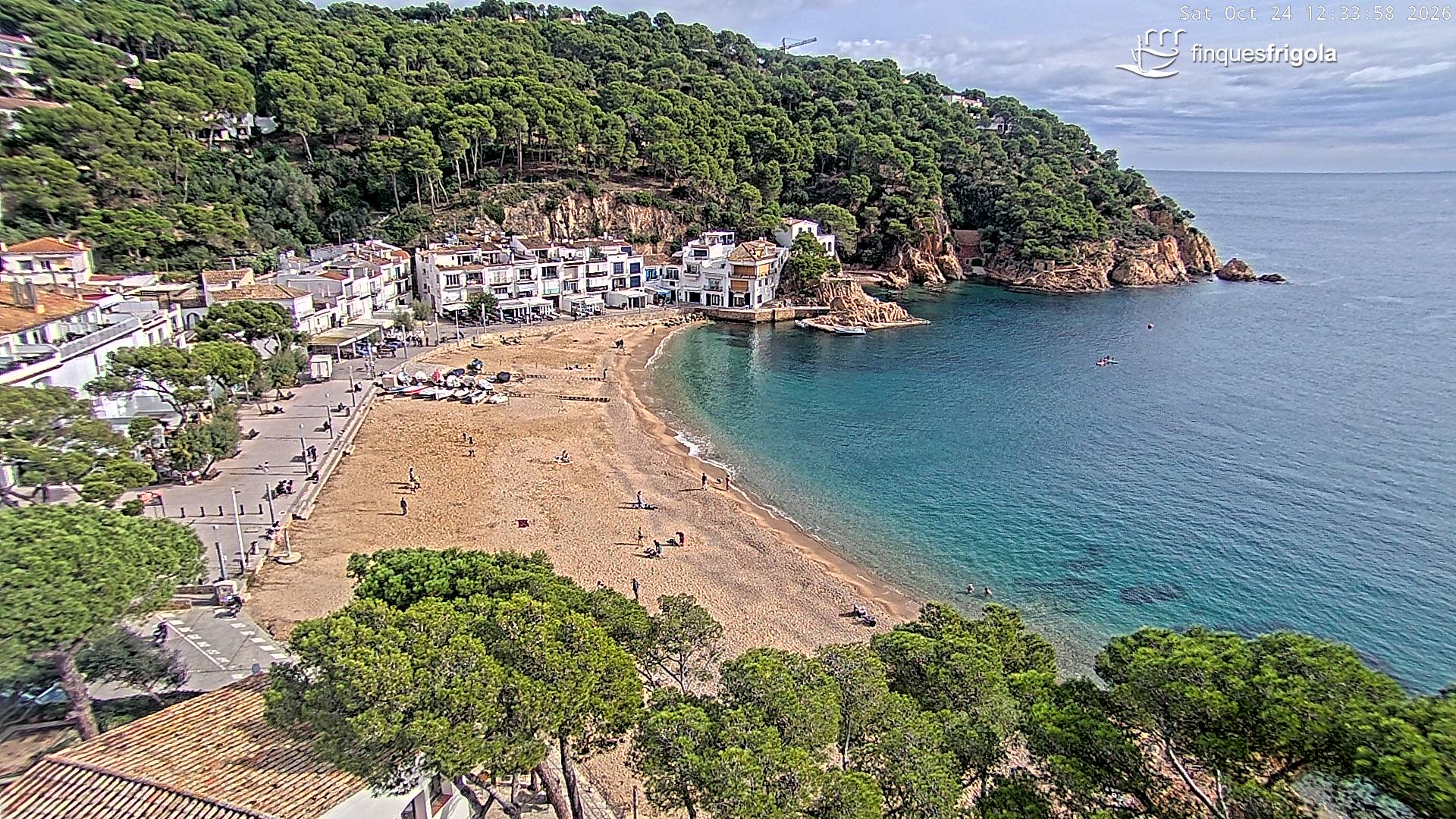 Webcam de Tamariu playa