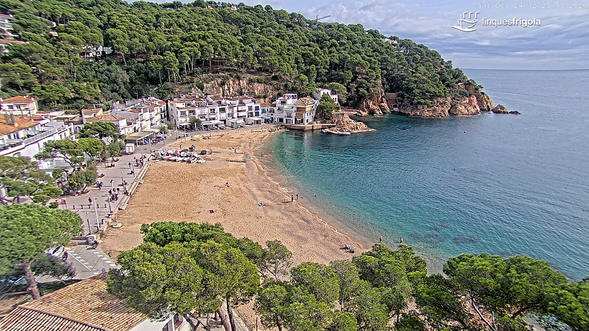 Webcam de Tamariu playa
