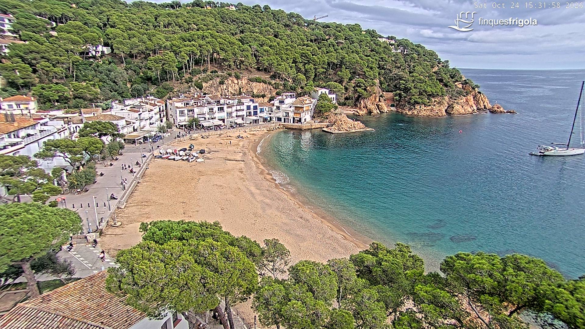 Webcam de Tamariu playa