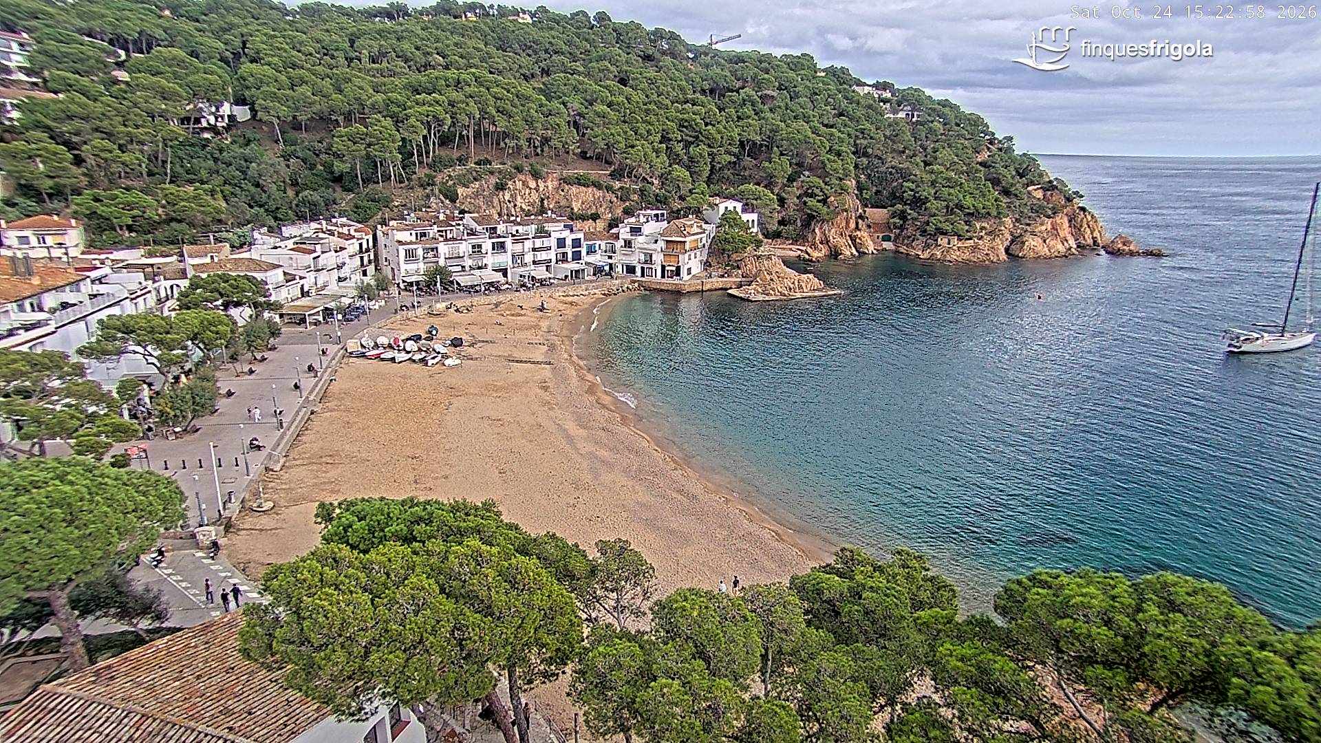 Webcam de Tamariu playa