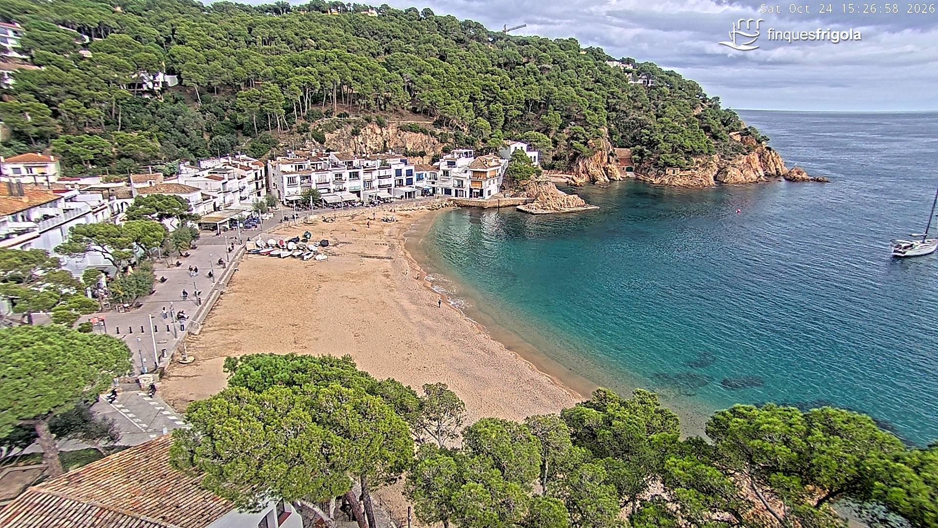 Webcam de Tamariu playa