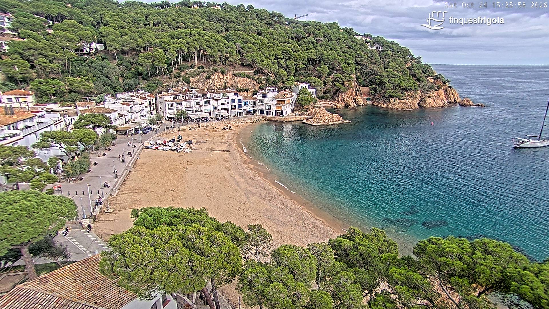 Webcam de Tamariu playa