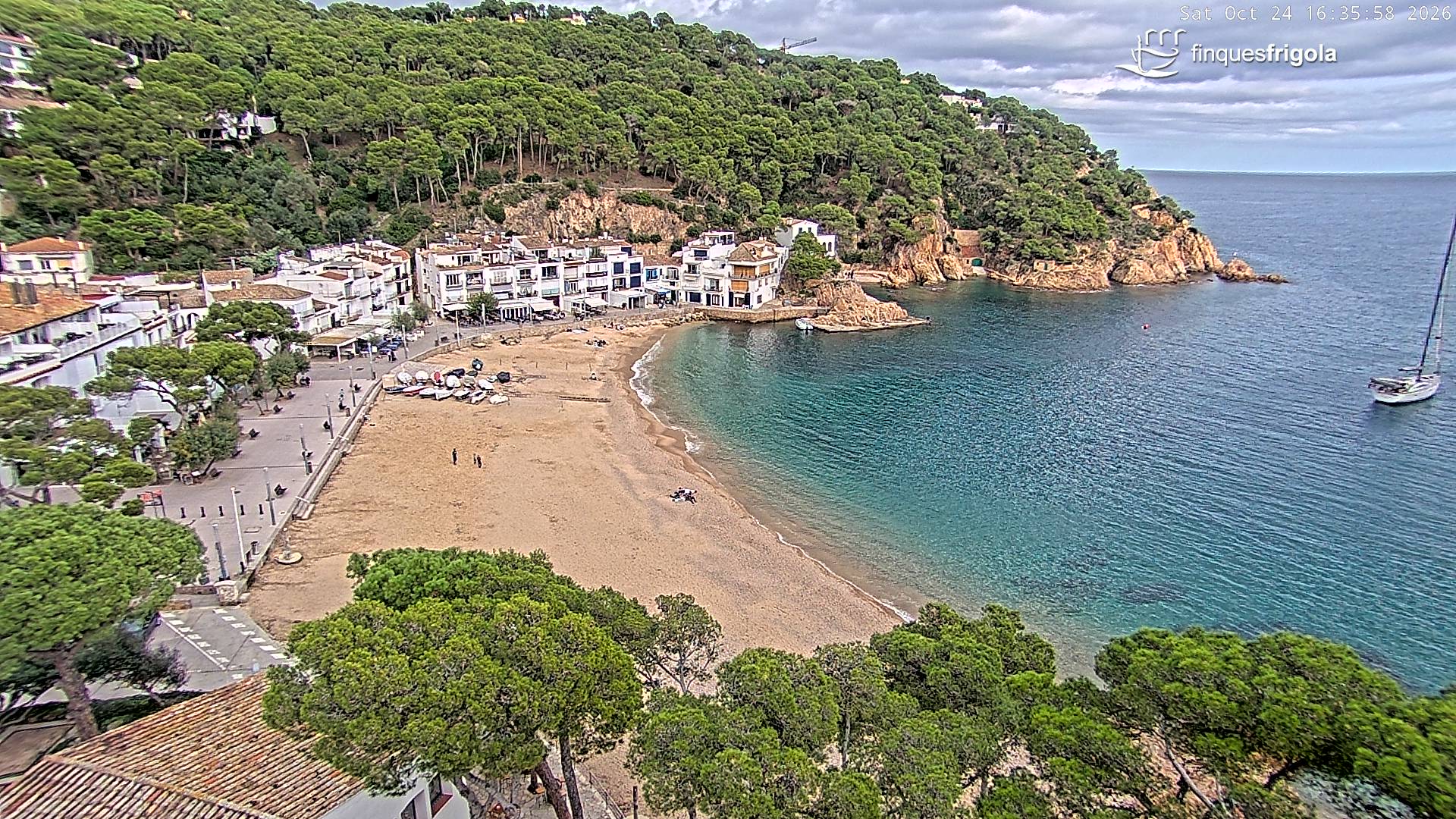 Webcam de Tamariu playa