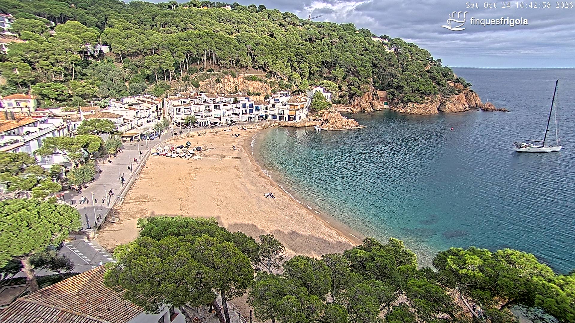 Webcam de Tamariu playa