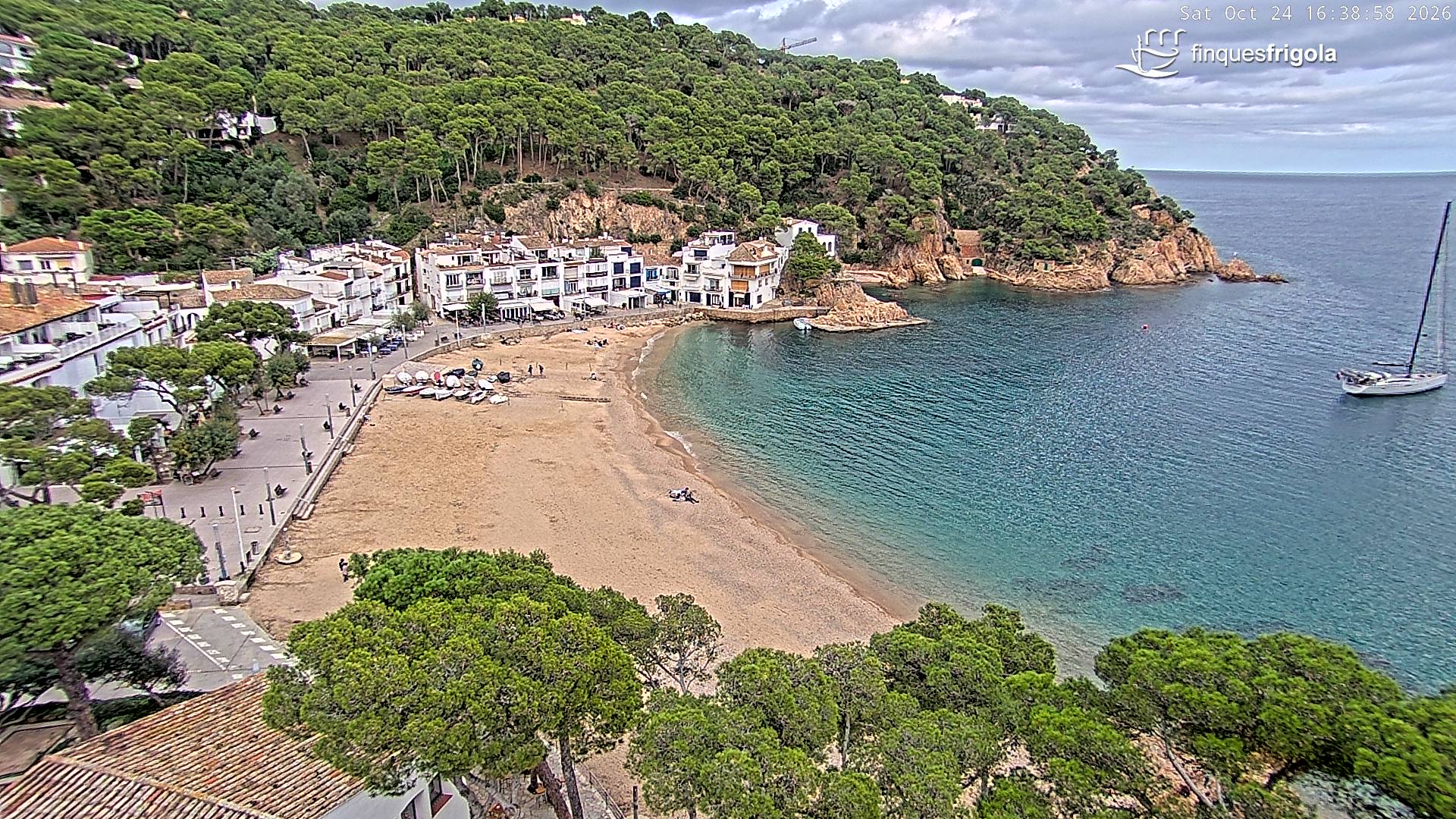 Webcam de Tamariu playa