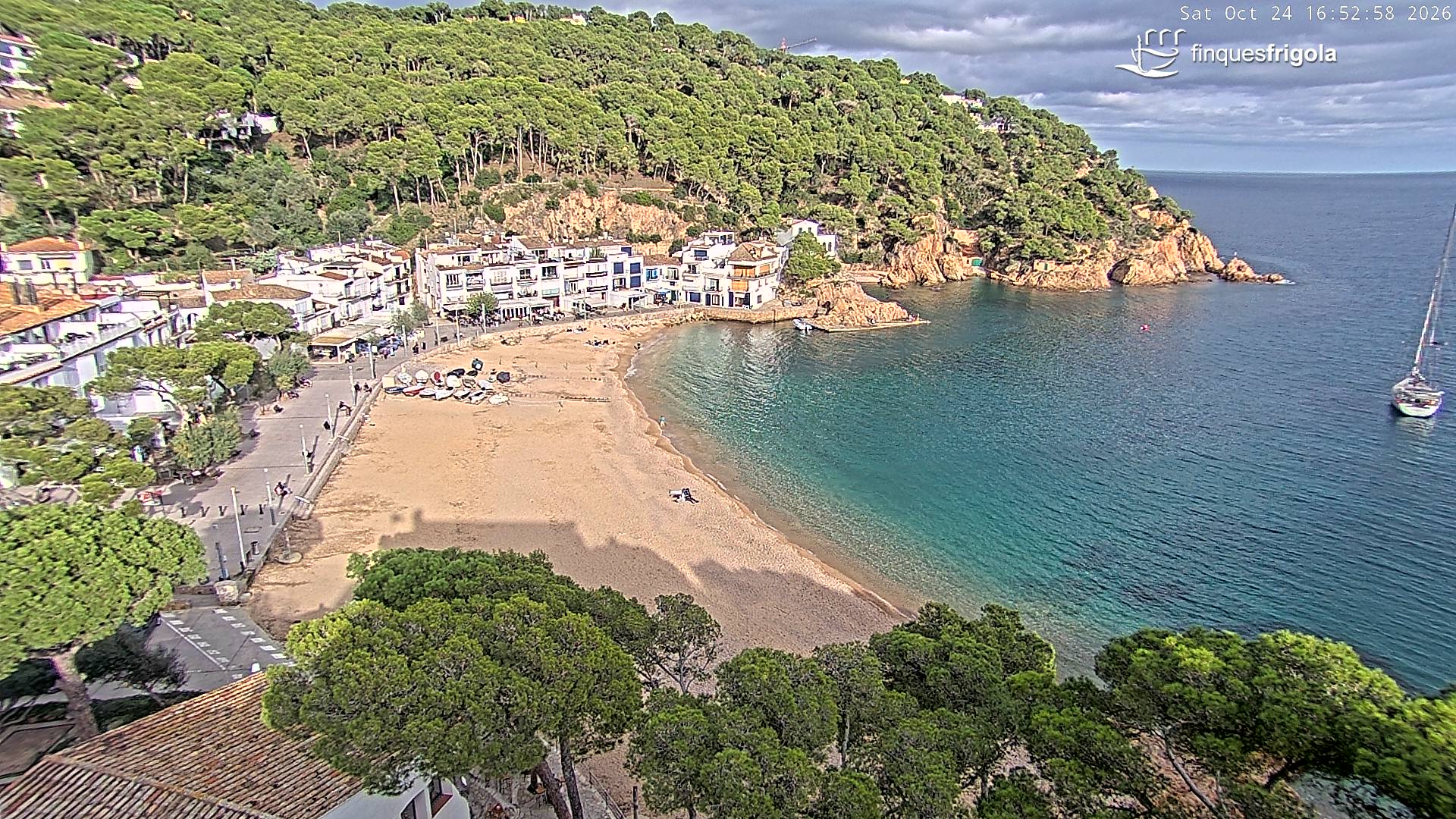 Webcam de Tamariu playa